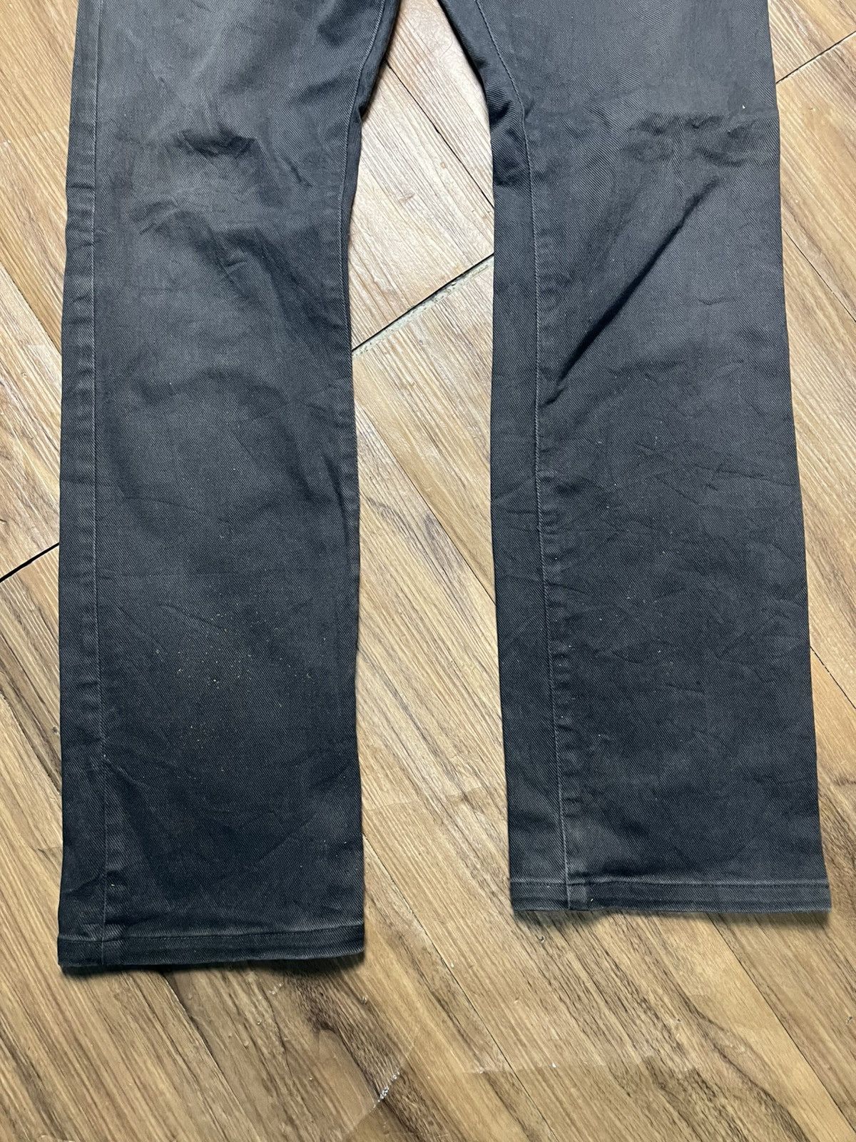 PPFM PPFM Japanese Brand Dark Grey Faded Denim Jeans (40) Size US 31 - 4 Thumbnail