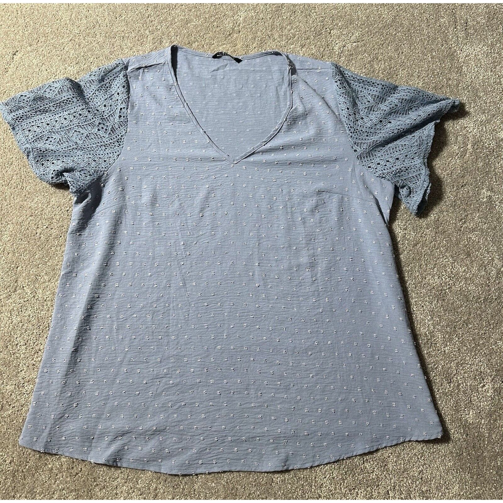 Other Vintage Y2K Tunic Top 14-16 Embroidered Dots Cottagecore Size XL / US 12-14 / IT 48-50 - 1 Thumbnail