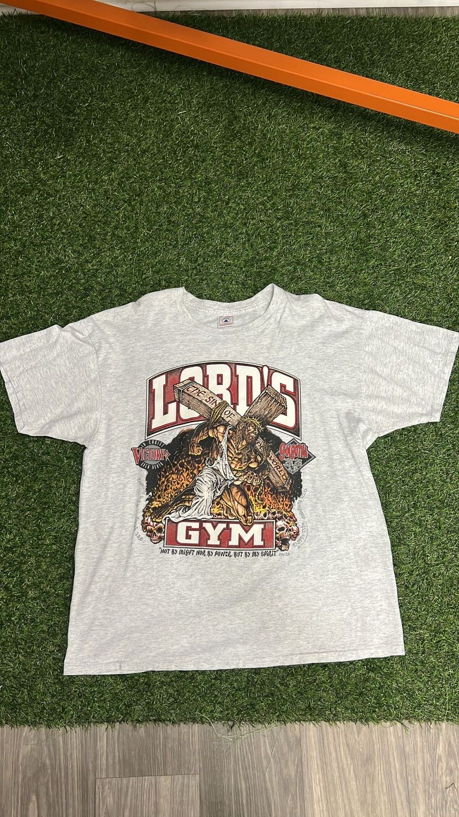 Delta 1996 Lords gym vintage shirt Size US XL / EU 56 / 4 - 1 Thumbnail