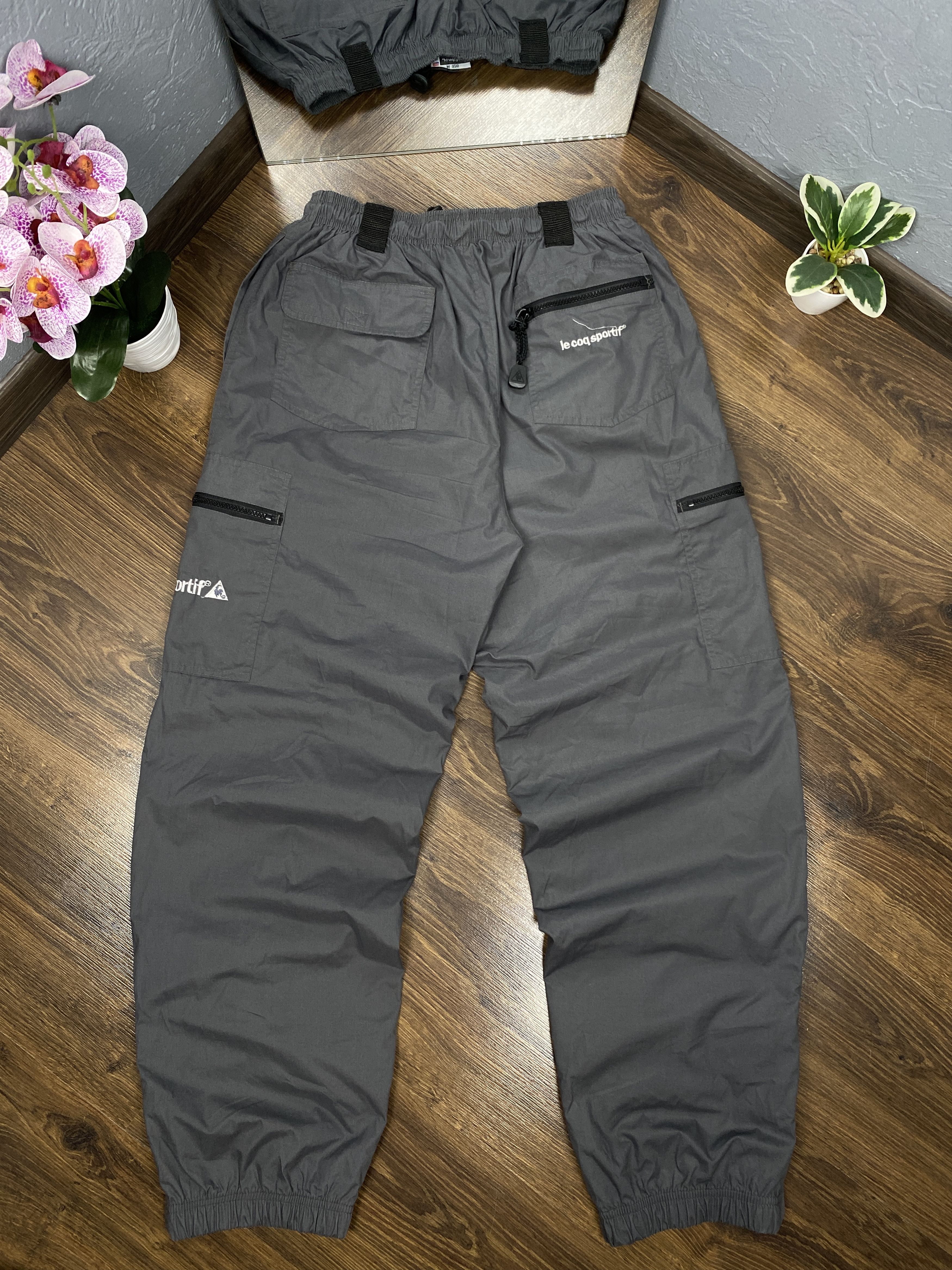 20471120 Le Coq Sportif 90s Vintage Mens Baggy Cargo Pants Size US 32 / EU 48 - 6 Thumbnail