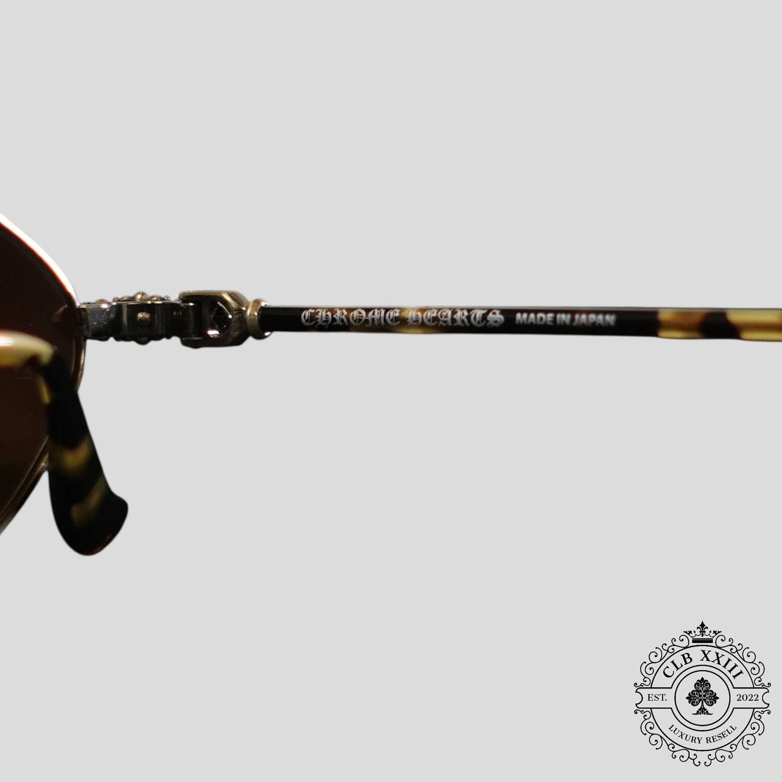 Chrome Hearts Chrome Hearts Diamond Dog Sunglasses in Tortoise Size ONE SIZE - 3 Thumbnail