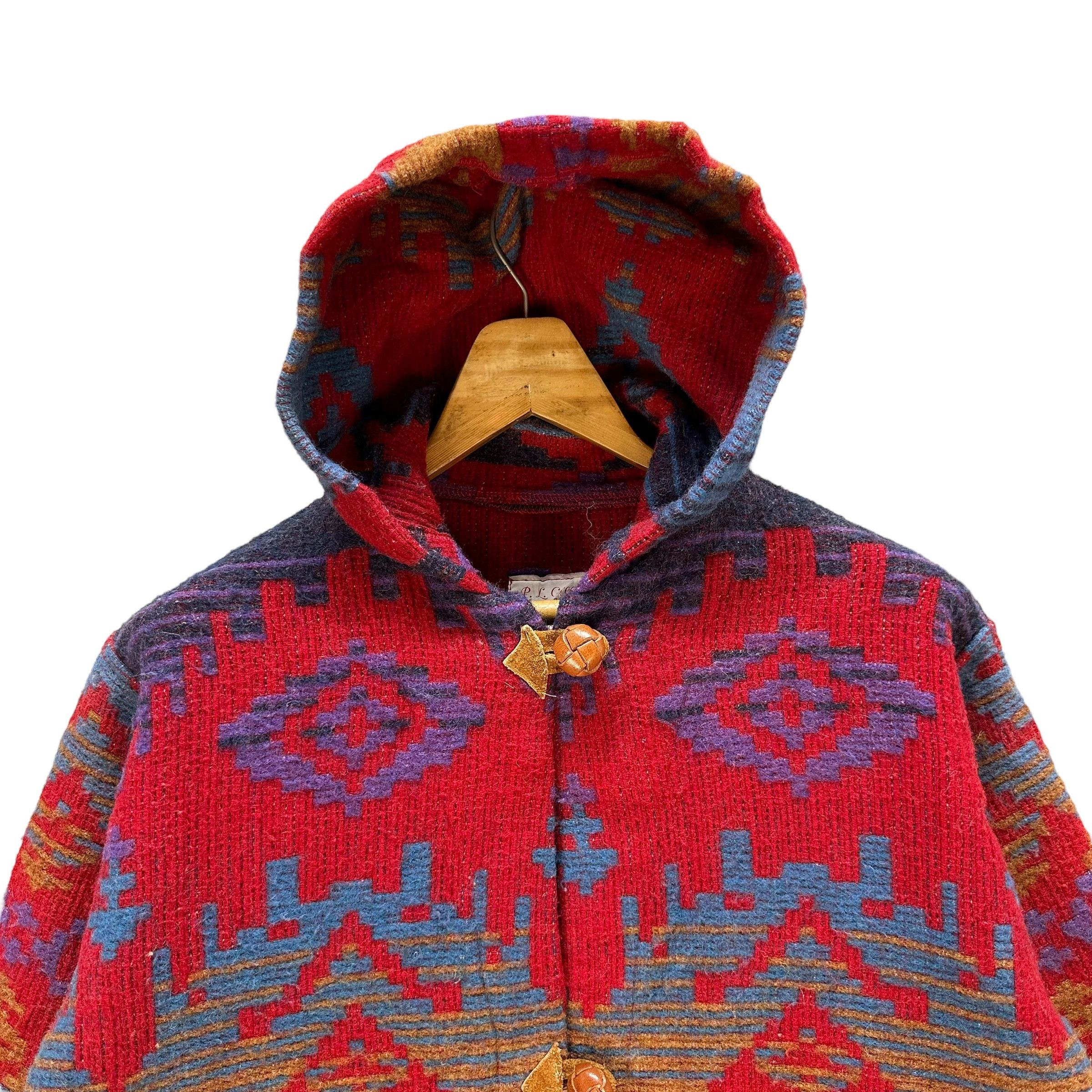Native 80’s P.L GREENE'S American Made Navajo Hooded Coat #A67-1613 Size US M / EU 48-50 / 2 - 2 Thumbnail