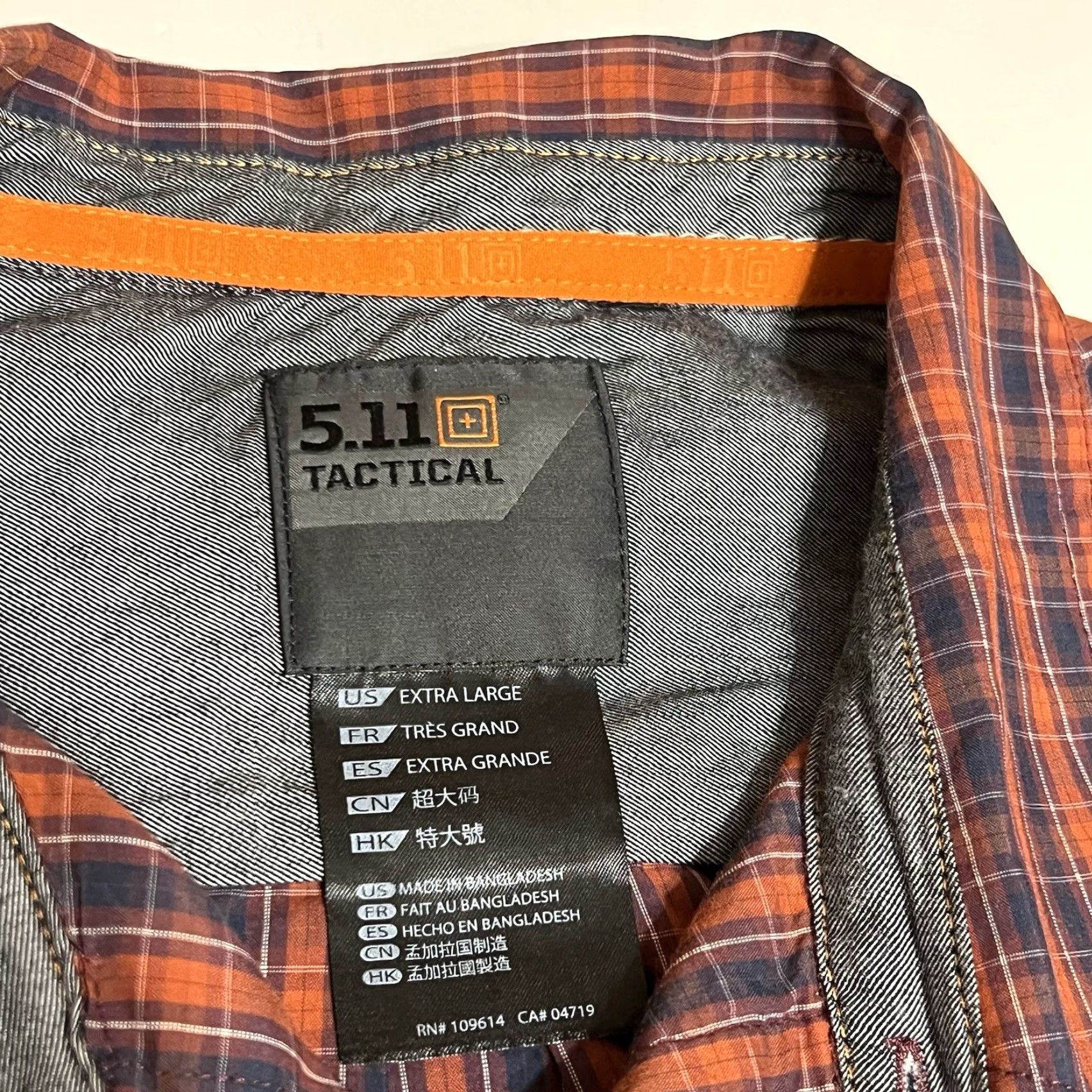 Vintage 511 Tactical Plaid Shirt Covert Flex Long Sleeve Snap Mens XL Red Size US XL / EU 56 / 4 - 7 Thumbnail
