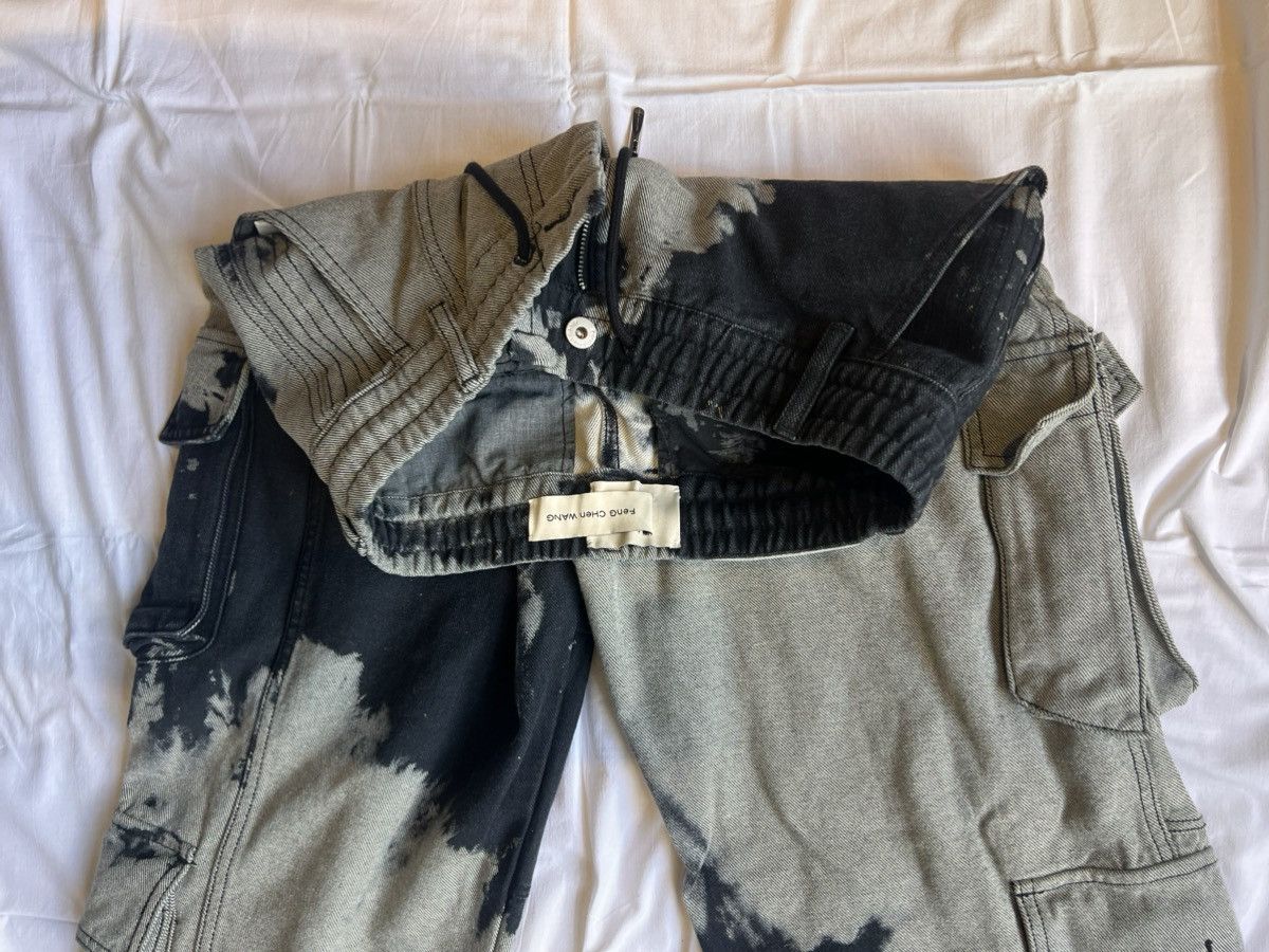 Feng Chen Wang Feng Chen Wang Denim Cargo Pants Size US 31 - 4 Thumbnail