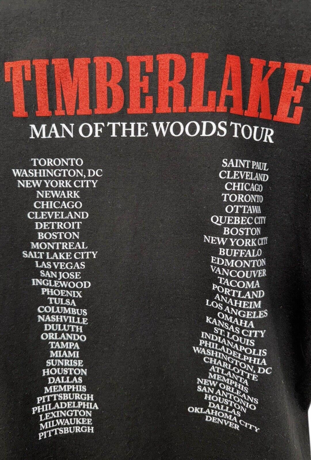 Designer Justin Timberlake Tour Merch Concert Pop Band Tee Shirt L Size US L / EU 52-54 / 3 - 4 Thumbnail