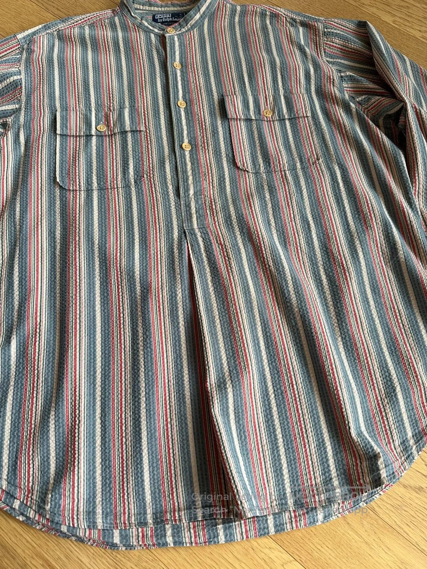 RLX Ralph Lauren Vintage Ralph Lauren Striped Shirt. Size US XL / EU 56 / 4 - 3 Thumbnail