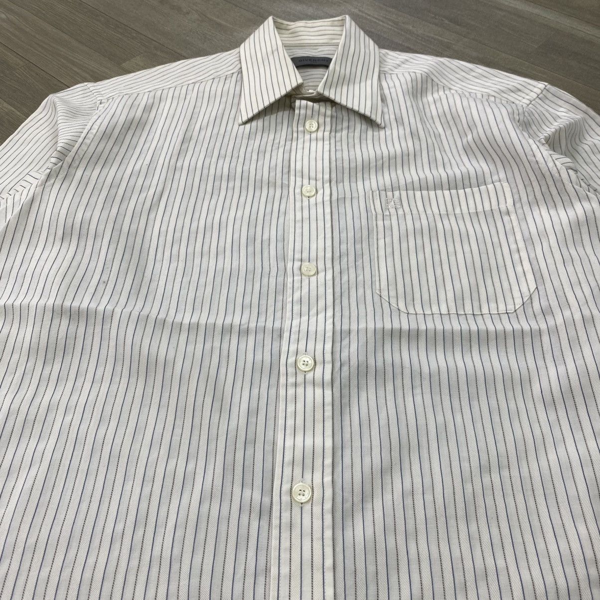 Givenchy SS07 Givenchy Men Striped Long Shirt Luxury Size L / US 10 / IT 46 - 5 Thumbnail