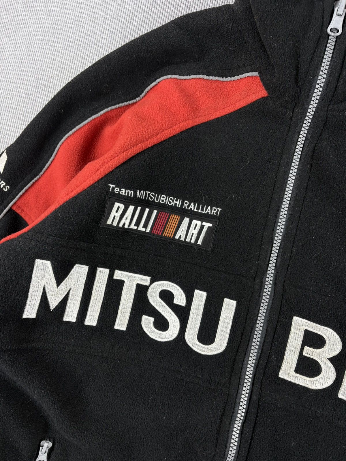Japanese Brand Mitsubishi RALLIART fleece racing jacket vintage Size US M / EU 48-50 / 2 - 7 Thumbnail