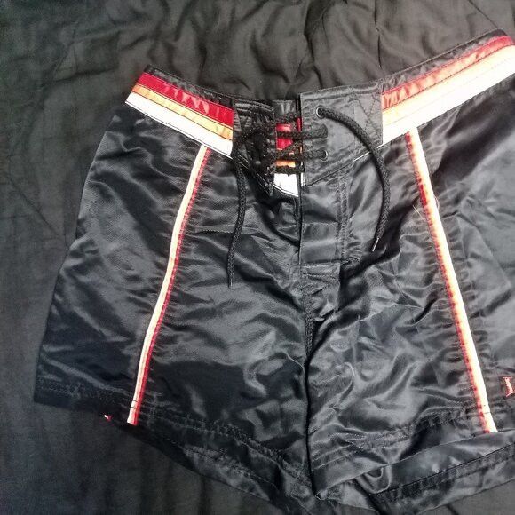 Other Vintage Lassen Hawaii Striped Swim Board Shorts Size US 30 / EU 46 - 3 Thumbnail