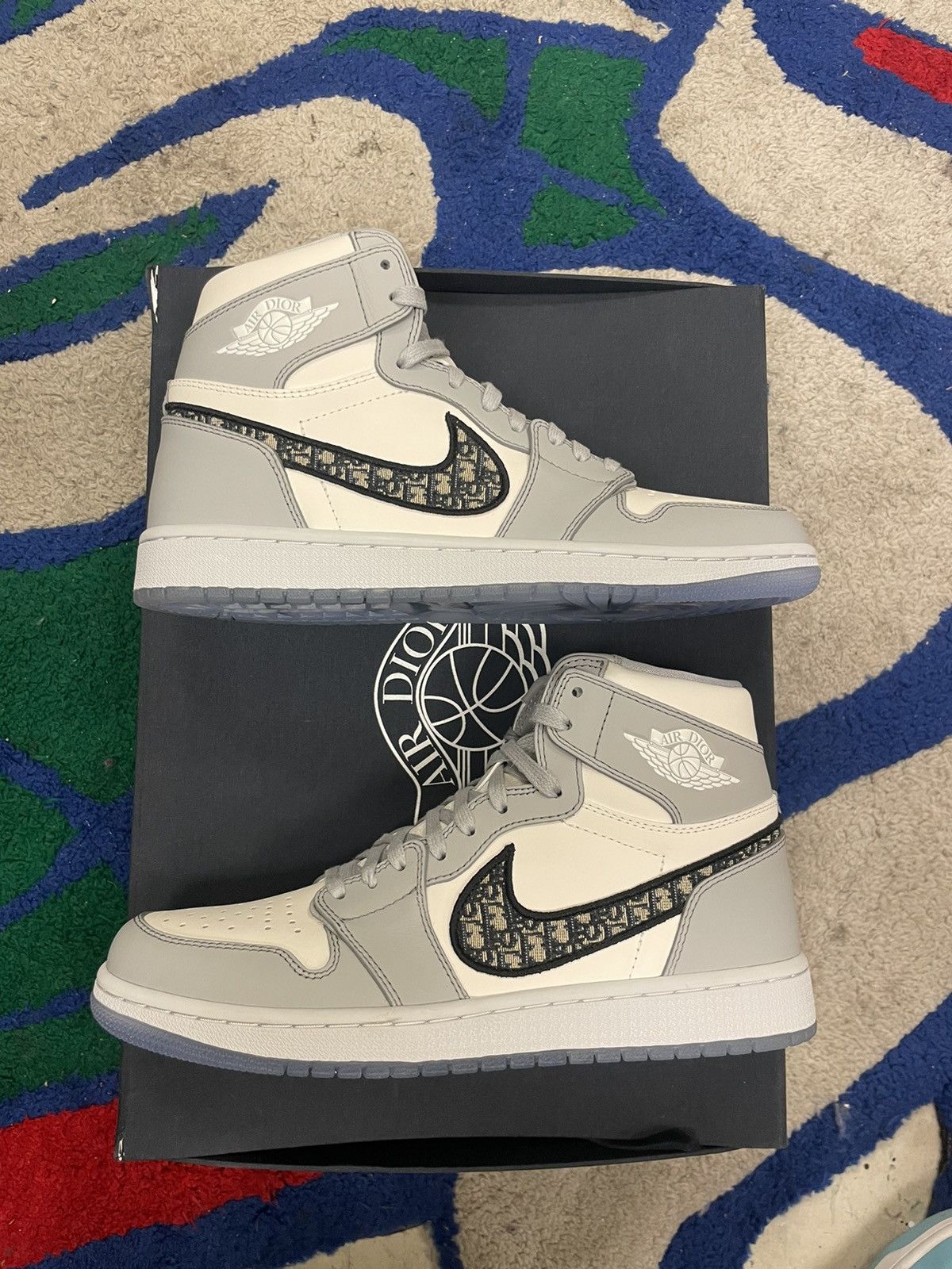 Dior × Nike Jordan 1 High Dior Size US 8.5 / EU 41-42 - 1 Thumbnail