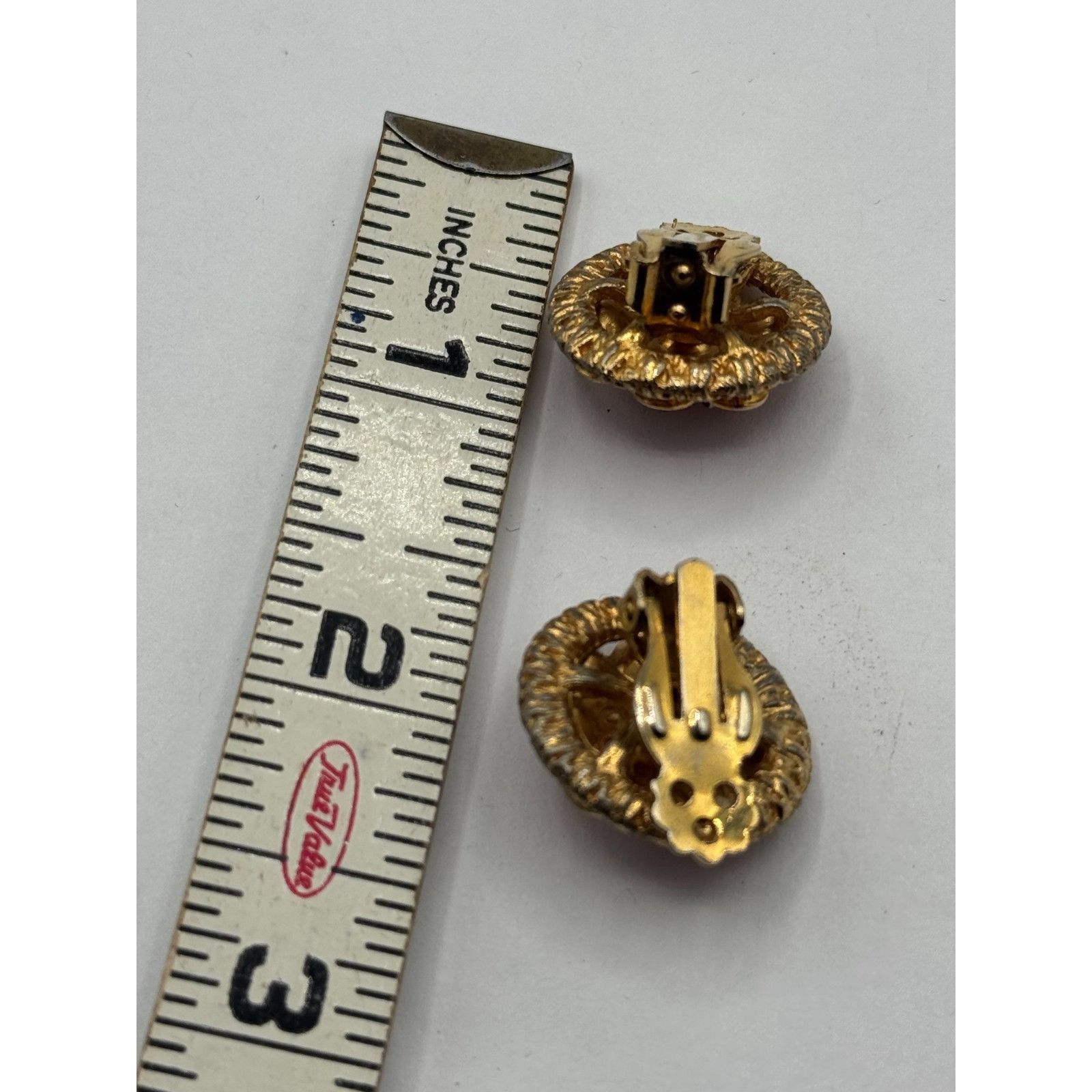 Vintage Vintage pink rhinestone flower clip on earrings Size ONE SIZE - 3 Thumbnail