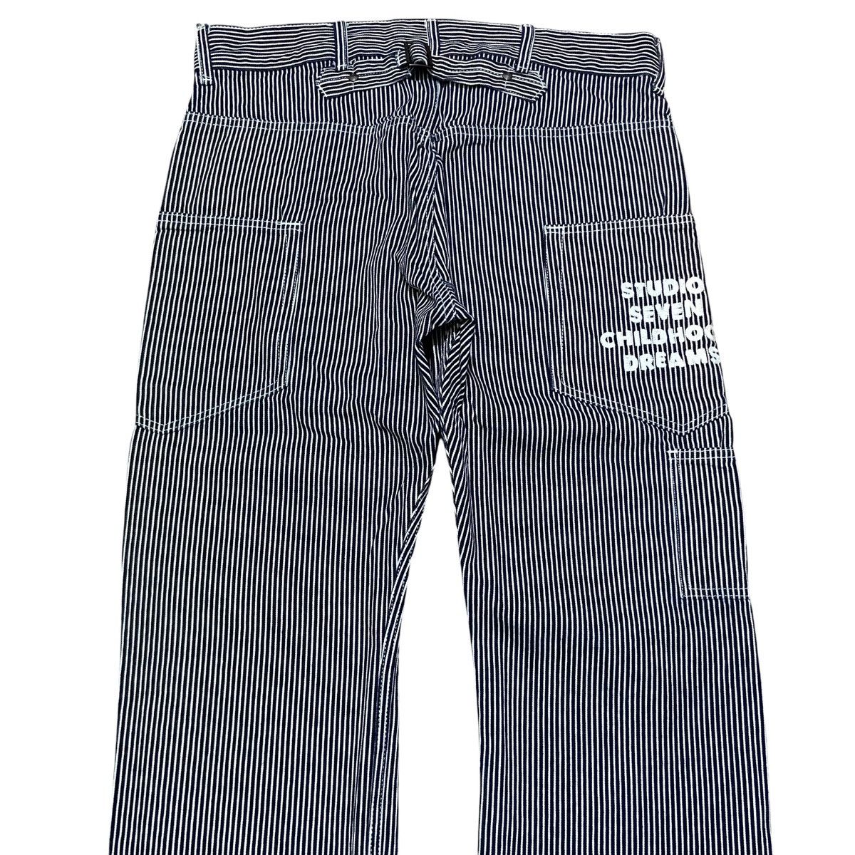 Japanese Brand GU x Studio Seven Hickory Back Buckle Workpants Size US 36 / EU 52 - 2 Thumbnail