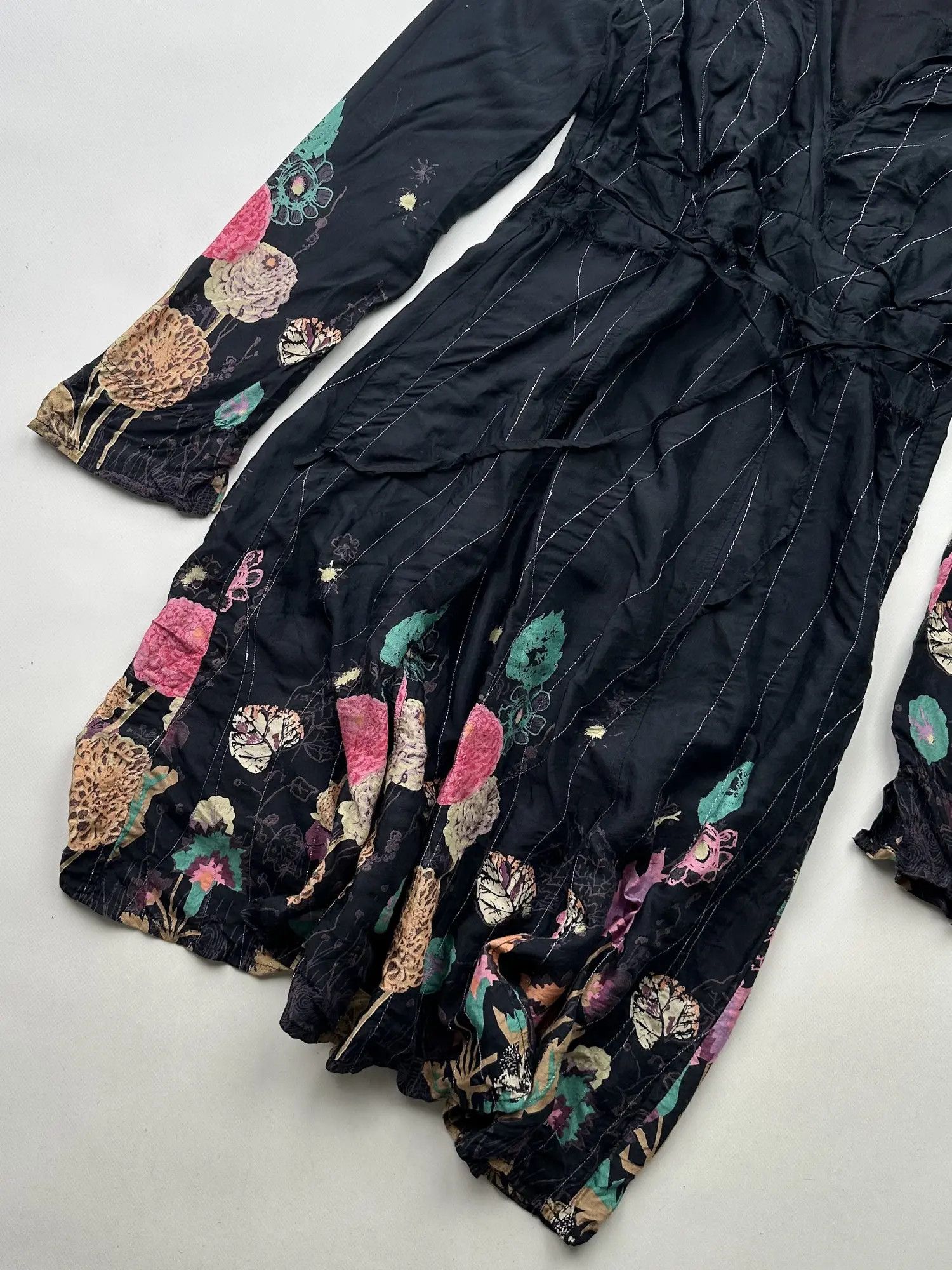 Desigual Desigual Vintage Flare Printed Maxi Dress (360) Size S / US 4 / IT 40 - 4 Thumbnail