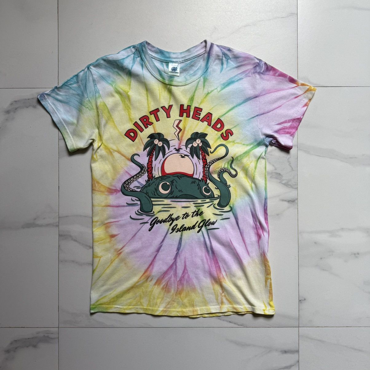 Band Tees Dirty Heads Goodbye To The Island Glow Tie Dye Tee Size US S / EU 44-46 / 1 - 2 Thumbnail