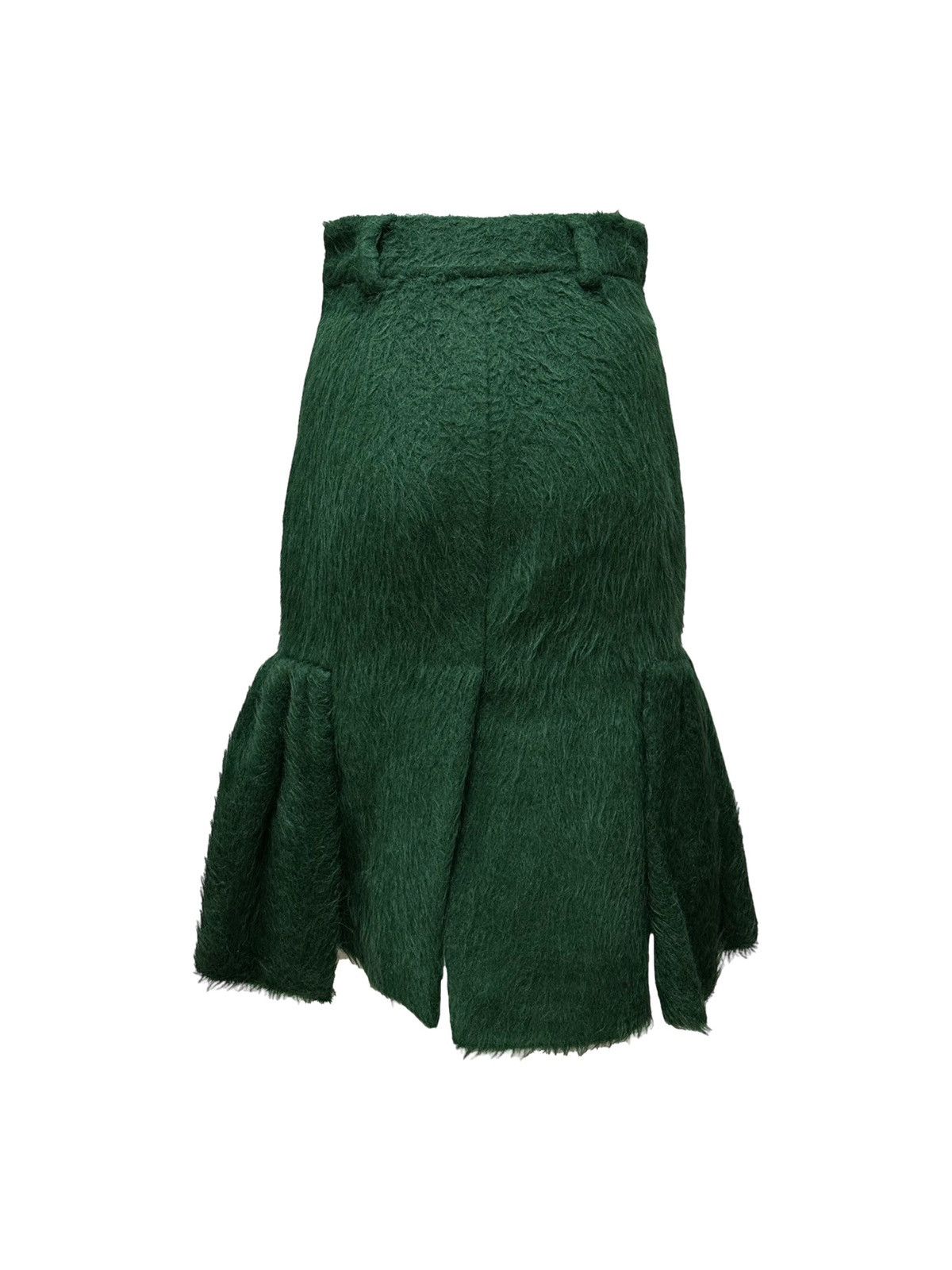Prada PRADA Fall Winter 2017 Alpaca Hair Fluted Midi Skirt Size 26" / US 2 / IT 38 - 2 Thumbnail