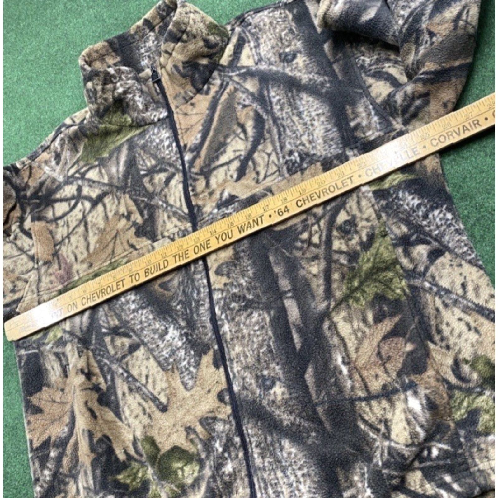 Realtree VINTAGE Realtree Camo Fleece Sweater Mens L Brown Hunting Full Zip Sweatshirt Size US L / EU 52-54 / 3 - 5 Thumbnail