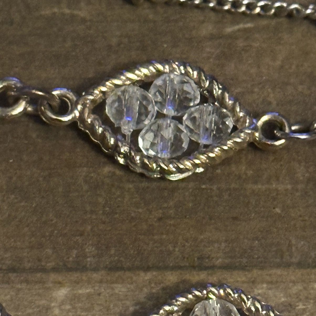 Other Gold tone stationed crystal links necklace Size ONE SIZE - 4 Thumbnail