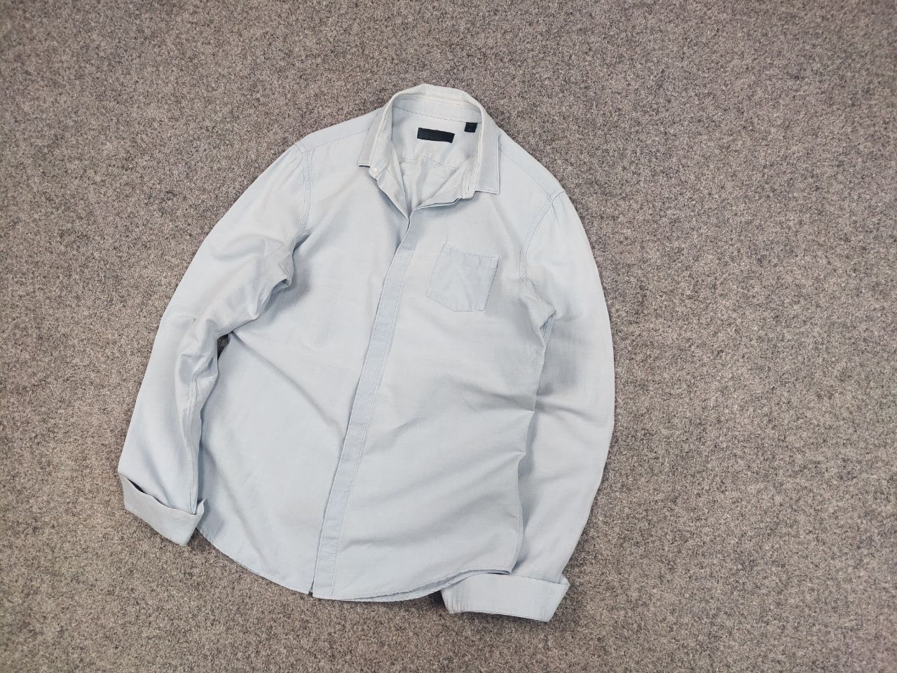 Burberry Burberry Prorsum Collection Casual Blue Cotton Bottom Shirt Size US S / EU 44-46 / 1 - 3 Thumbnail