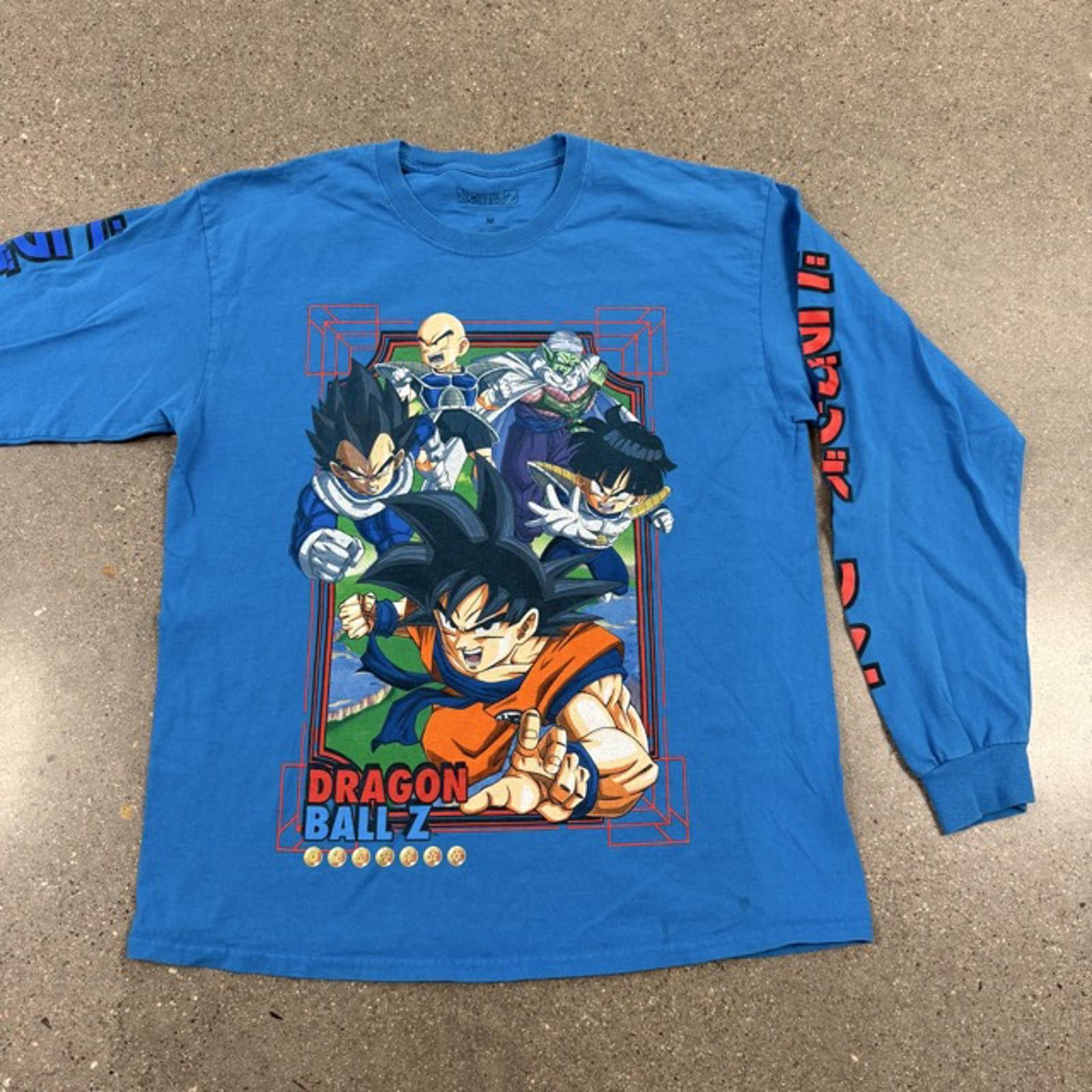 Designer Vtg Dragon Ball Z Long Sleeve T-Shirt Y2K Retro - M (Defect) Size US M / EU 48-50 / 2 - 1 Thumbnail