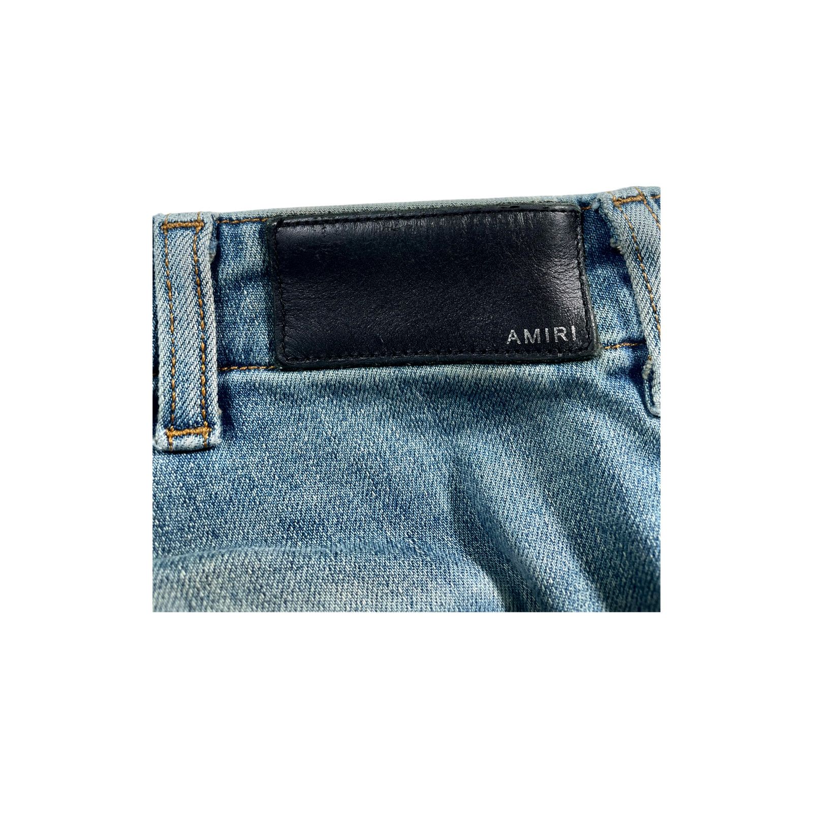 Amiri Amiri MX1 Cargo Patch Light Wash & Black Jeans Size US 30 / EU 46 - 8 Thumbnail