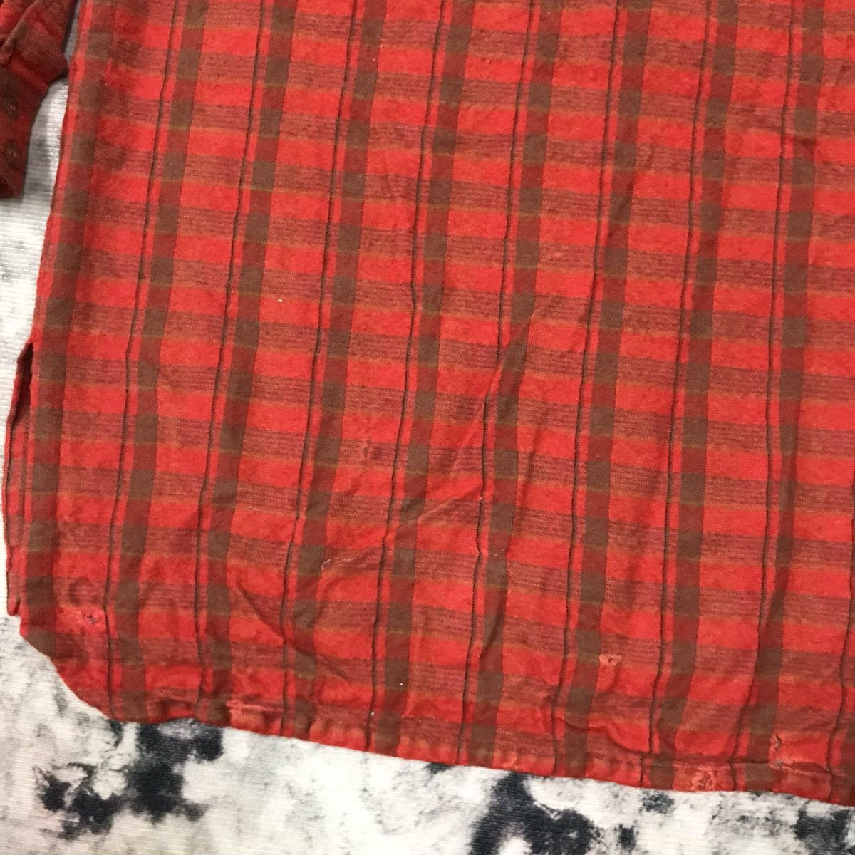 Designer × Escada × Japanese Brand Vintage 90s Escada Wool Pullover Flanel Shirt Button Up Size S / US 4 / IT 40 - 10 Thumbnail