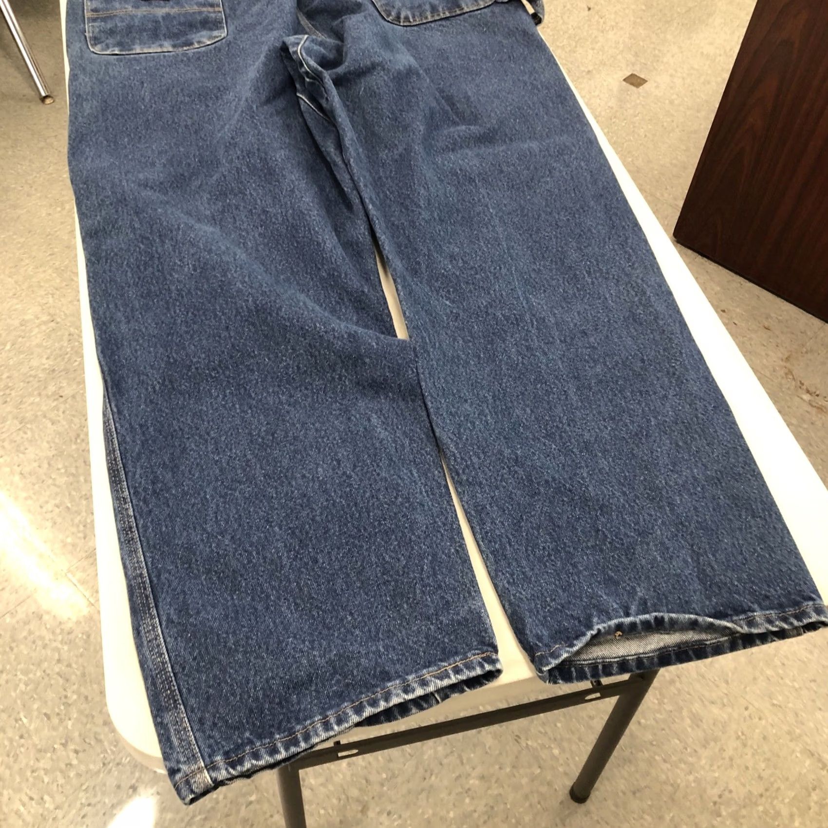 Wrangler Wrangler RIGGS Workwear Jeans Denim Carpenter 44x31.5 Blue 5-Pocket Regular Straight High Rise Mens Jeans Size US 44 / EU 60 - 3 Thumbnail