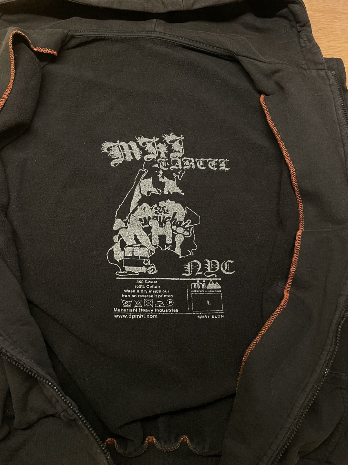 Maharishi Maharishi MHI Cartel NYC Sleeveless Hoodie – Archive 2006 Size US L / EU 52-54 / 3 - 4 Thumbnail