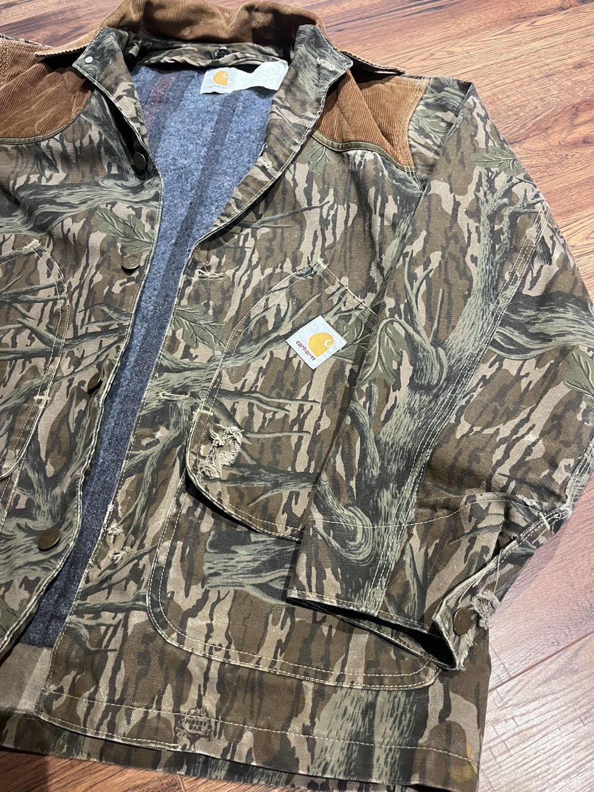 Carhartt Carhartt Mossy Oak CB245 Chore / Hunting Field Camo Jacket Size US L / EU 52-54 / 3 - 2 Thumbnail