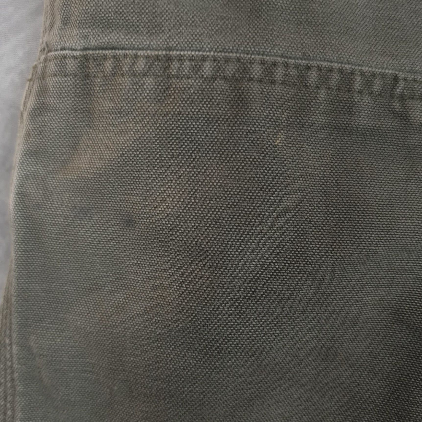 Carhartt VINTAGE Carhartt Pants Mens 35 Green Canvas Original Dungaree Fit Workwear Carpenter Straight Leg Pockets Size US 35 - 7 Thumbnail