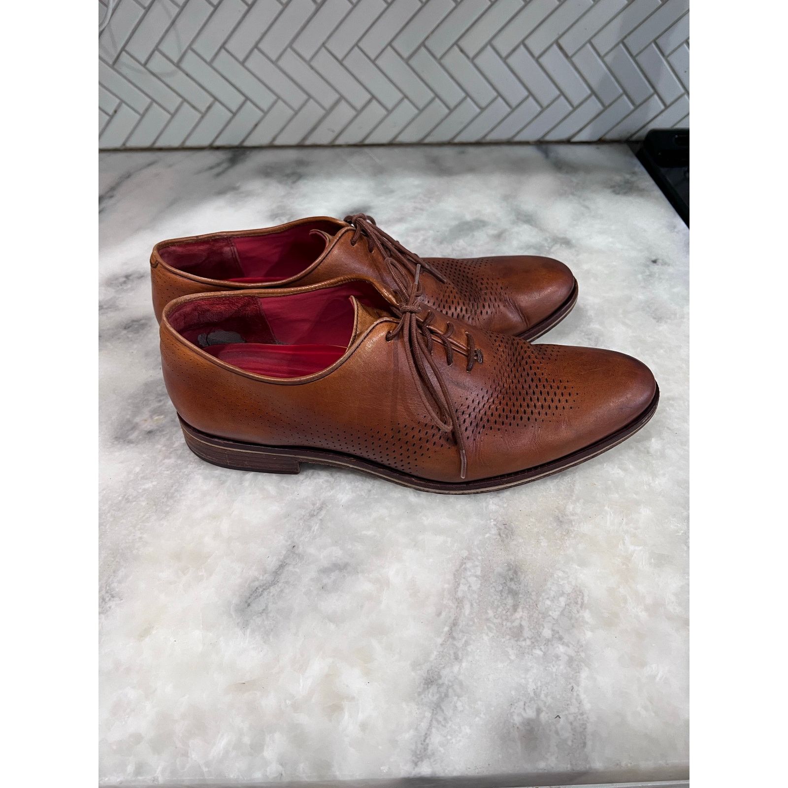 Cole Haan Cole Haan Washington Grand Laser Wingtip Oxford Shoes Sz 9 Size US 9 / EU 42 - 4 Thumbnail