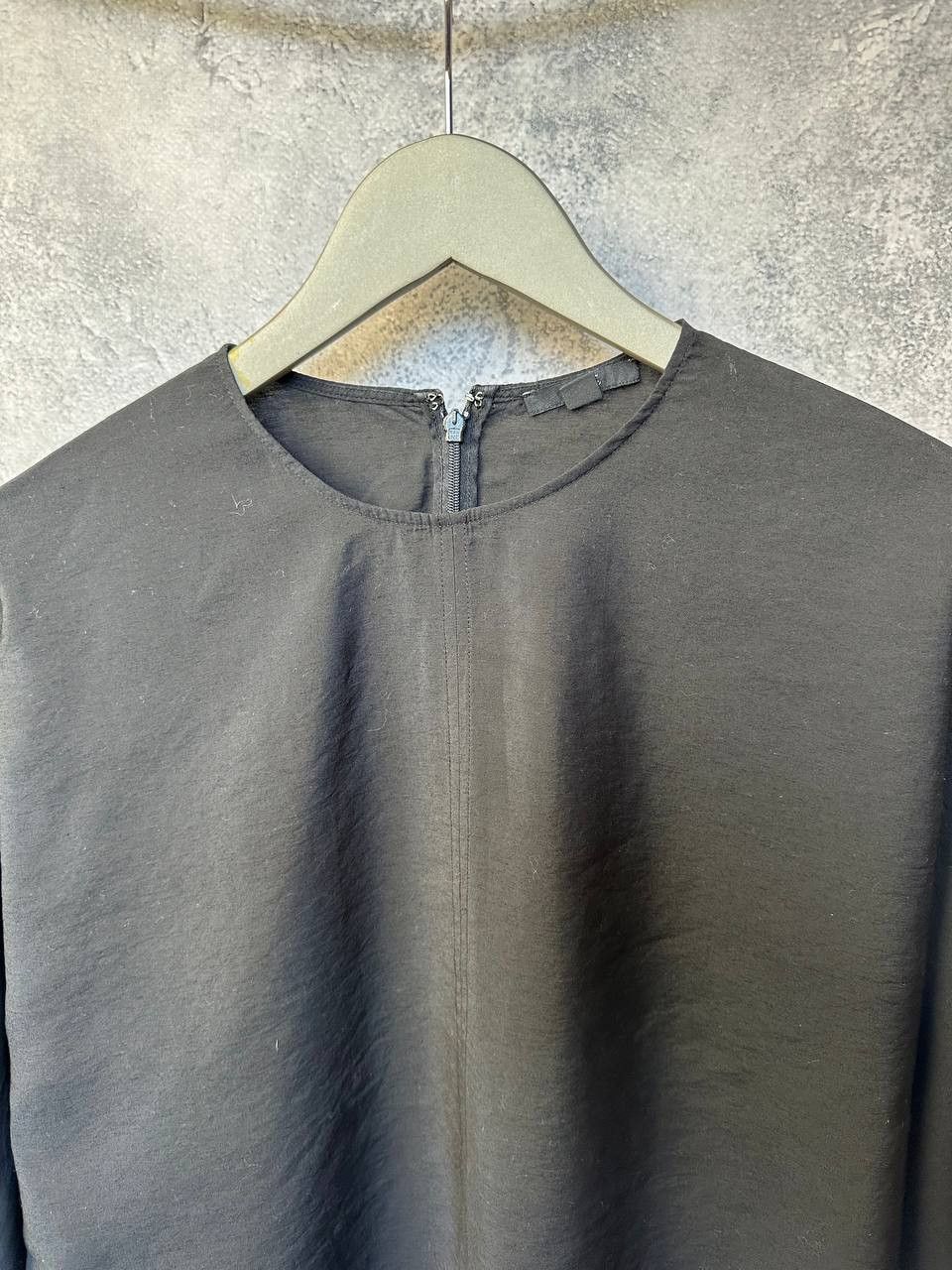 Cos COS A-line Top With Smocked Detail Black Blouse Long Sleeve Size M / US 6-8 / IT 42-44 - 5 Thumbnail