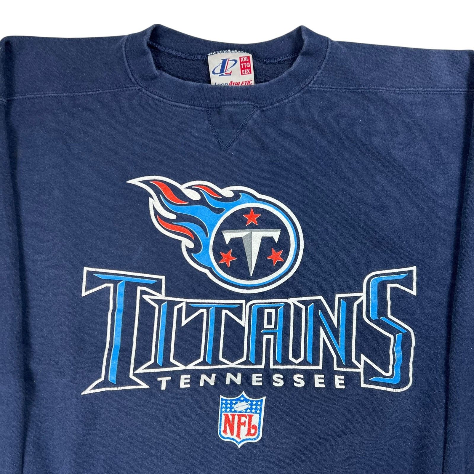 Logo Athletic × NFL × Vintage Vintage 90s Logo Athletic Tennessee Titans Crewneck (XXL) Size US XXL / EU 58 / 5 - 2 Thumbnail
