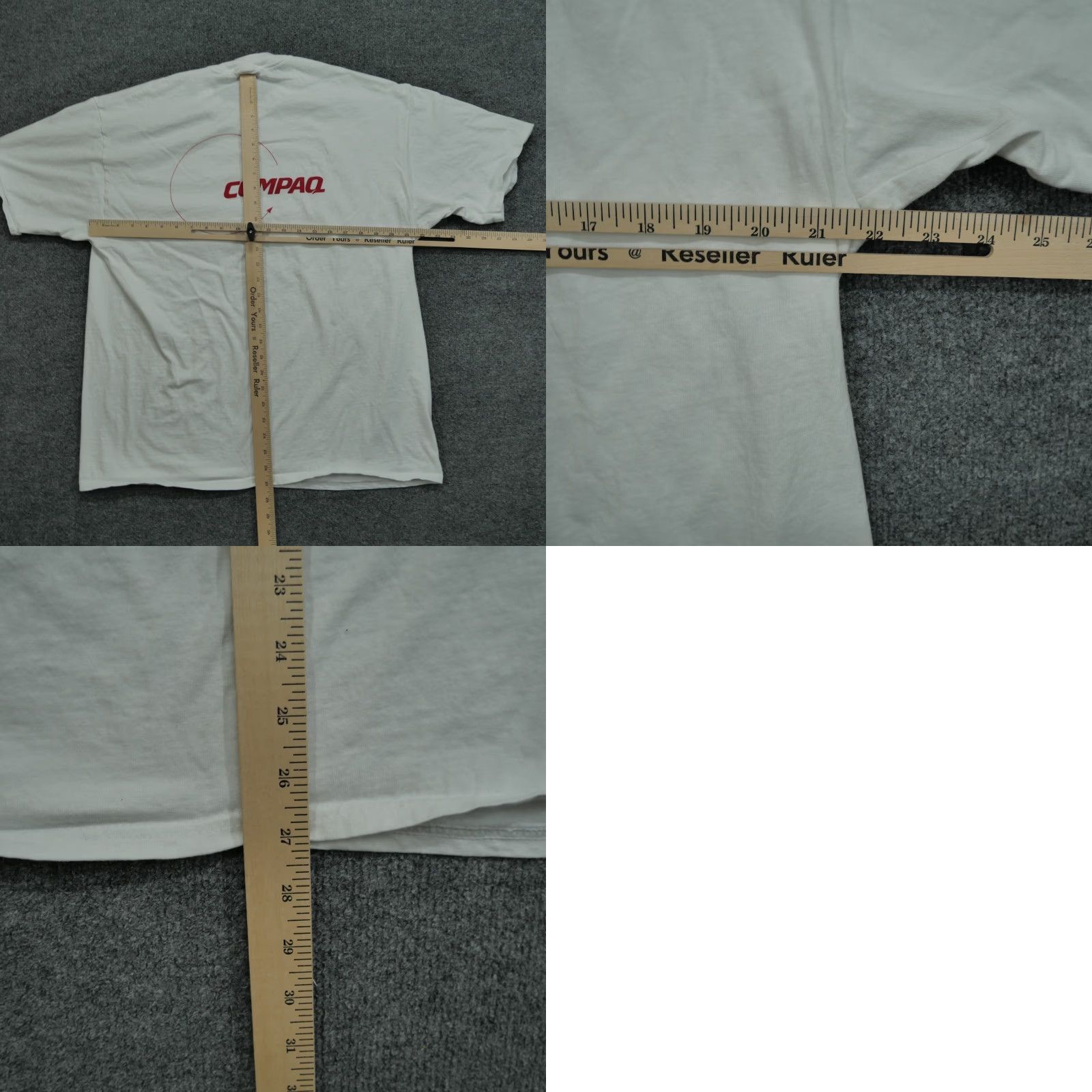 Hanes VINTAGE Compaq Computers T Shirt Mens XL White Brains Employee Promotional Y2K Size US XL / EU 56 / 4 - 8 Thumbnail