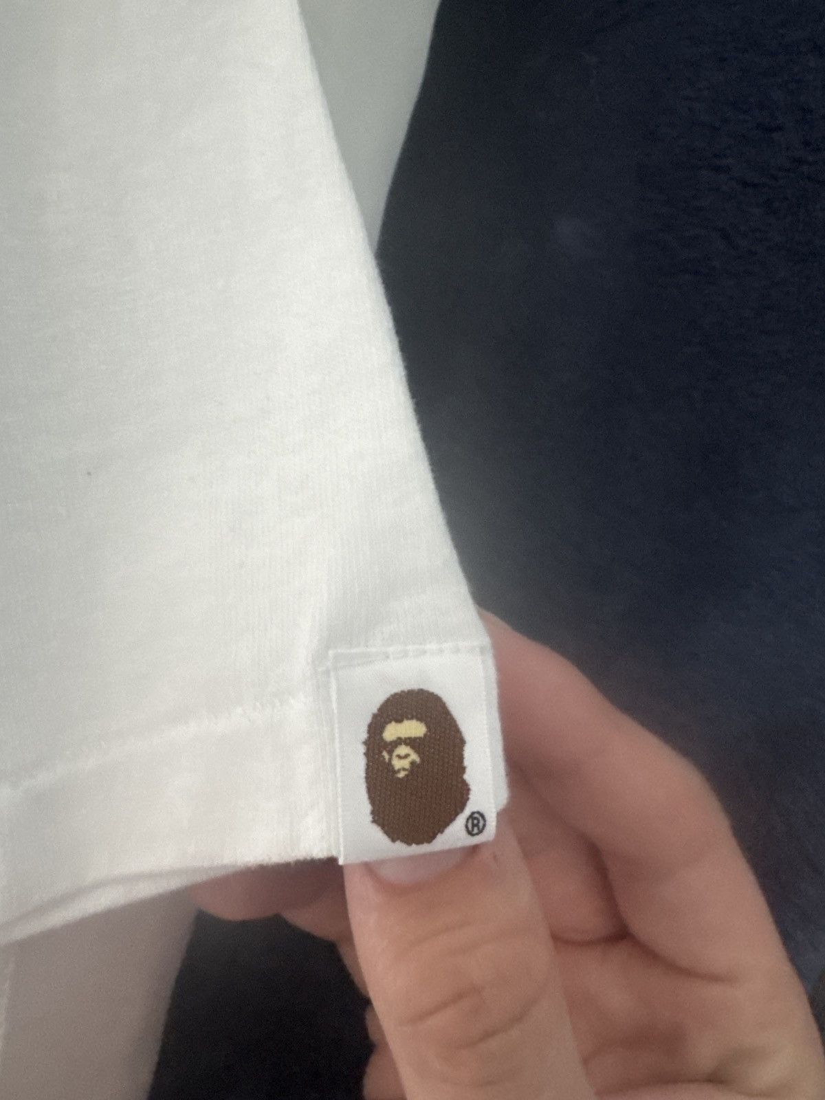 Bape Bape White Logo Tee Size US XL / EU 56 / 4 - 4 Thumbnail