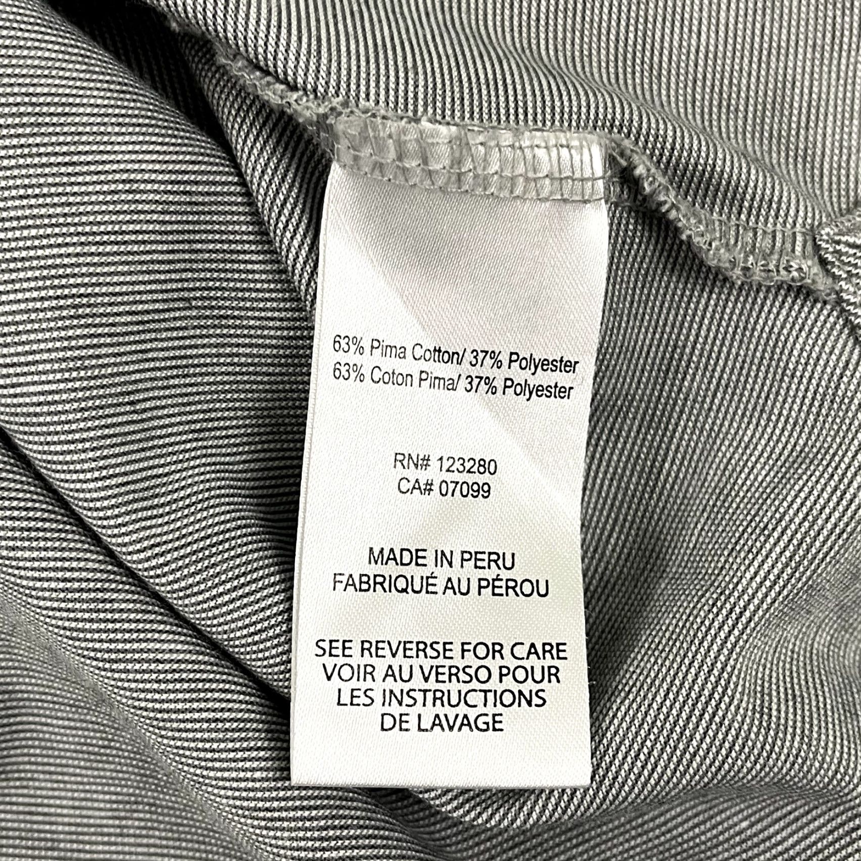 TravisMathew Travis Mathew Polo Shirt Mens Large Gray Striped Golf Performance Short Sleeve Size US L / EU 52-54 / 3 - 6 Thumbnail
