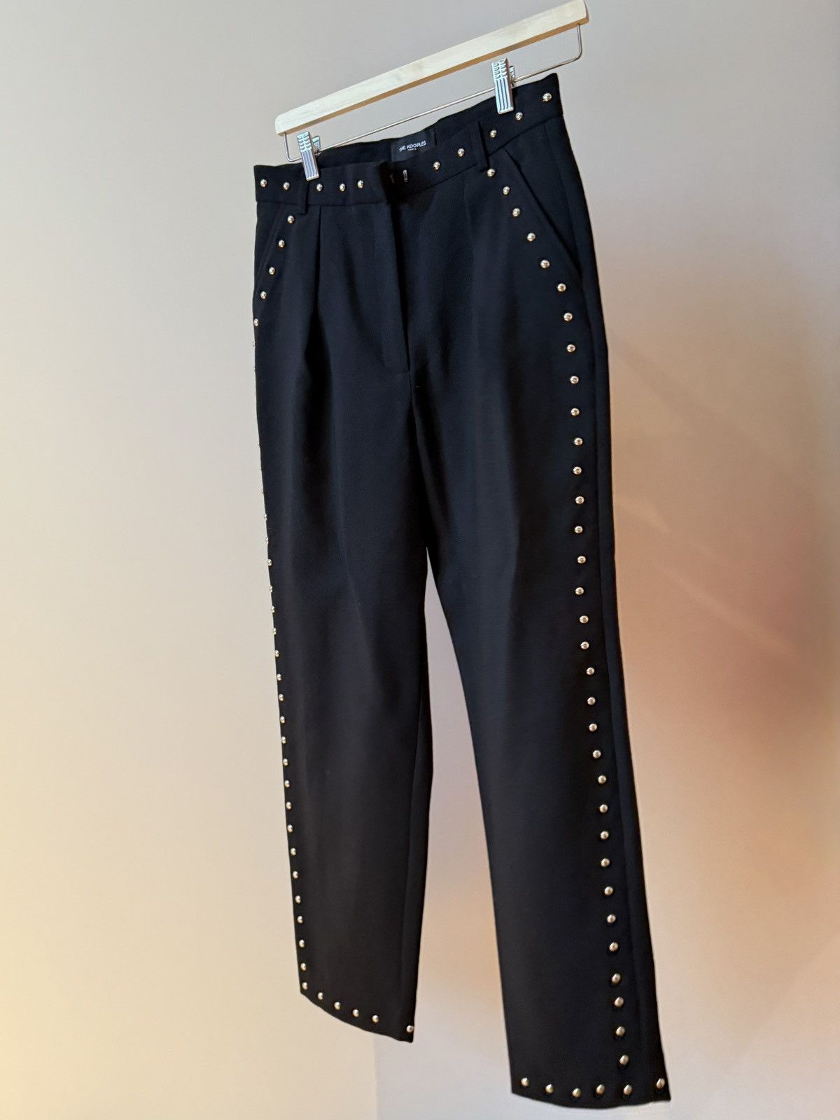 The Kooples The Kooples Wool Pants with Stud Details Size 26" / US 2 / IT 38 - 1 Thumbnail