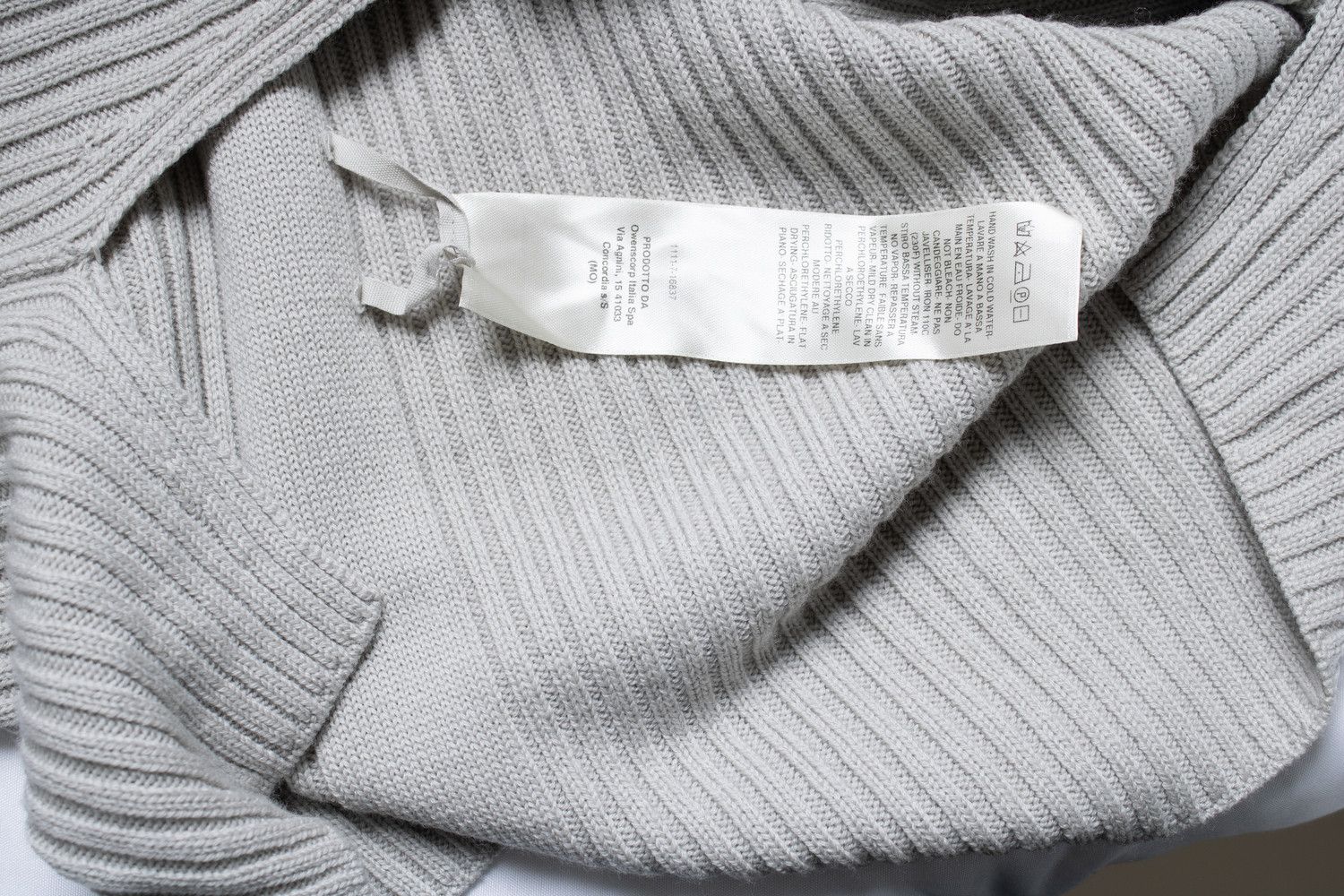 Rick Owens Rick Owens, Phlegethon SS21 grey sweater Size US L / EU 52-54 / 3 - 11 Thumbnail
