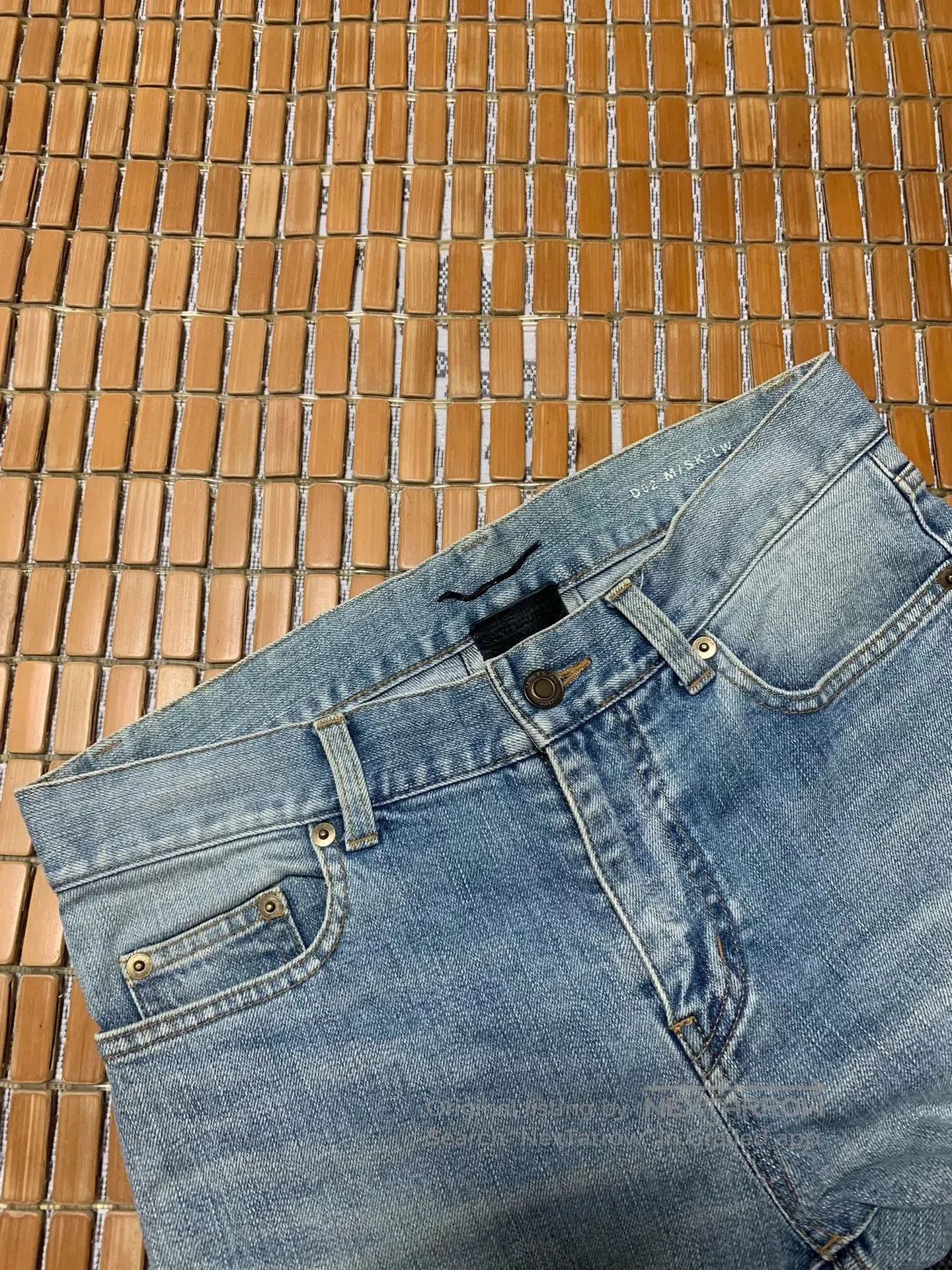 Saint Laurent Paris Saint Laurent SLP Washed Distressed Jeans. Size US 29 - 2 Thumbnail