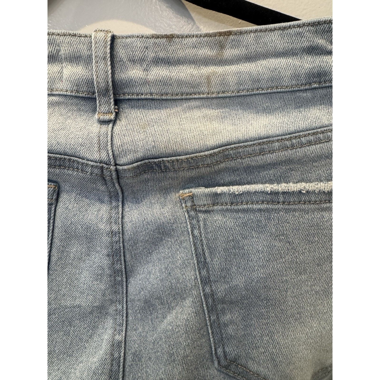 United Bamboo Bamboo Og Denim Skinny Jeans Jr Size 11 Distressed Raw Hem Size 28" / US 6 / IT 42 - 5 Thumbnail