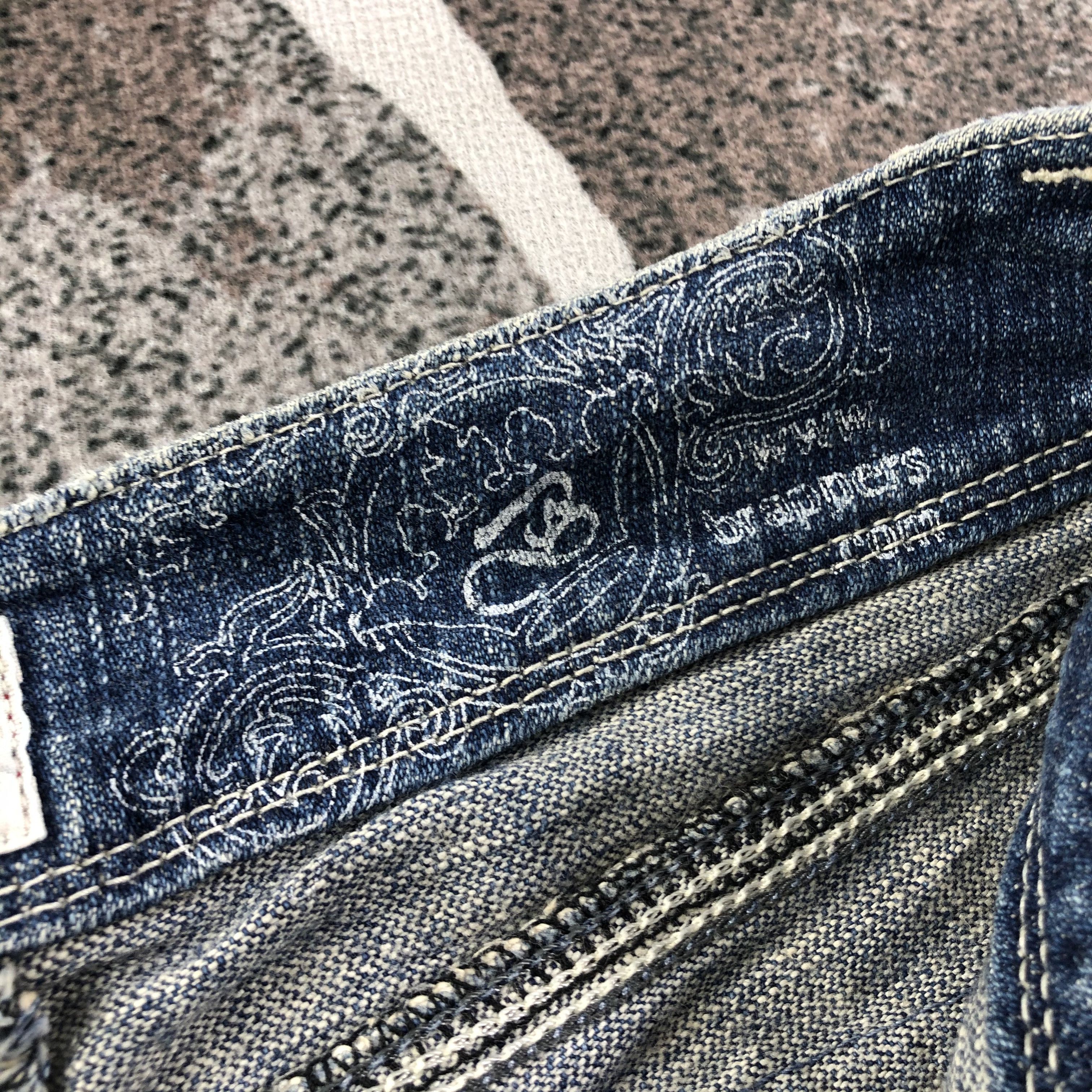 Japanese Brand Brappers Bush Pants Jeans Flare denim KJ1520 Size 29" - 10 Thumbnail