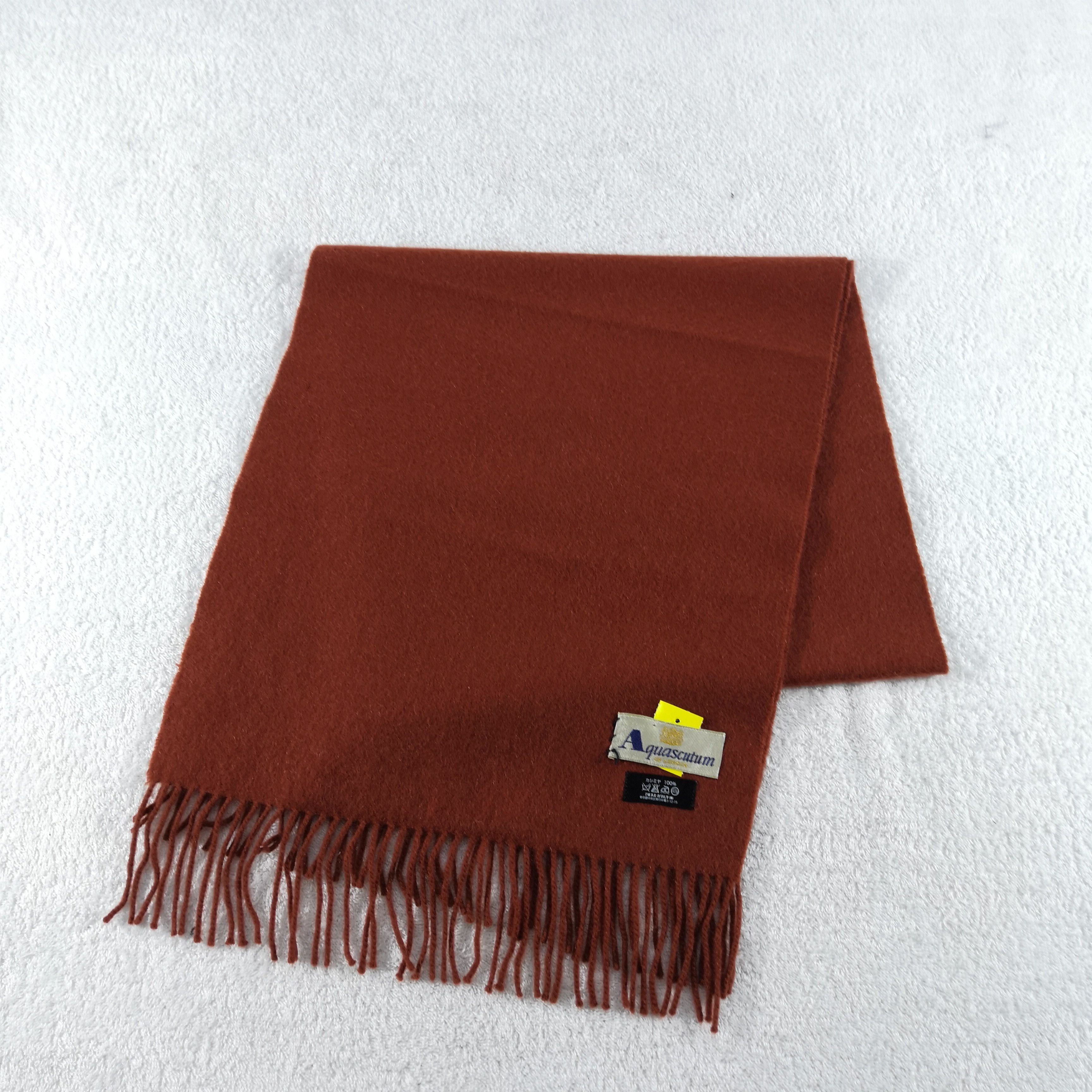 Aquascutum Vintage Aquascutum Scarf Muffler Wool Cashmere Scarves Size ONE SIZE - 3 Thumbnail