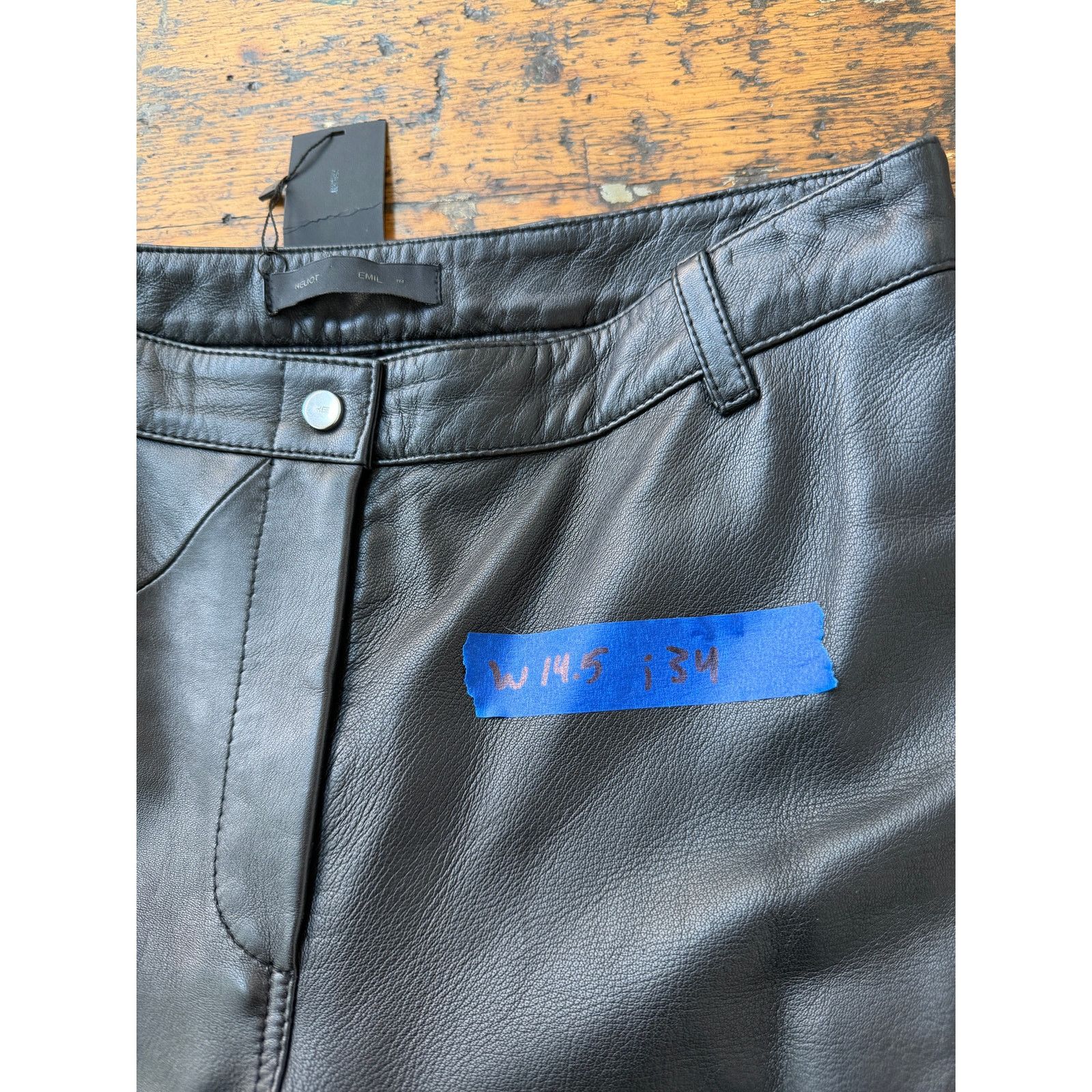 Heliot Emil Heliot Emil Unified Leather Trousers Size 25" / US 0 / IT 36 - 10 Thumbnail