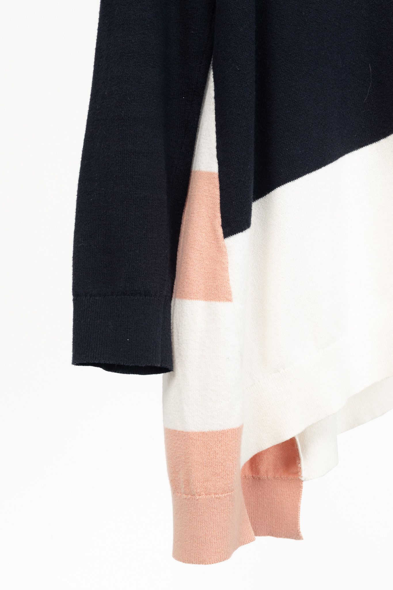 Luisa Cerano Luisa Cerano Striped Cotton-Blend Asymmetric Sweater Size L / US 10 / IT 46 - 6 Thumbnail
