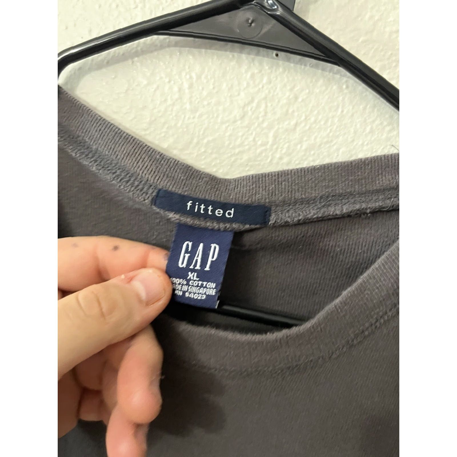 Gap GAP Sweatshirt Shirt Mens XL Long Sleeve Gray Crew Neck Pullover Regular Size Cotton Vintage No 90s Mens Size US XL / EU 56 / 4 - 3 Thumbnail