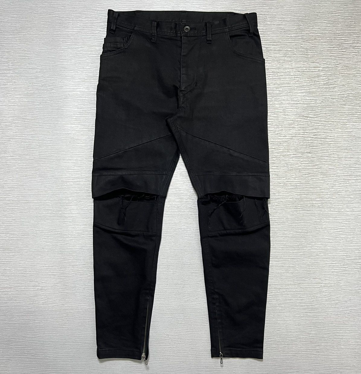 Julius Julius_7 X I.T - 11.5oz Stretch Denim Crash Rider Pants Size US 30 / EU 46 - 1 Thumbnail