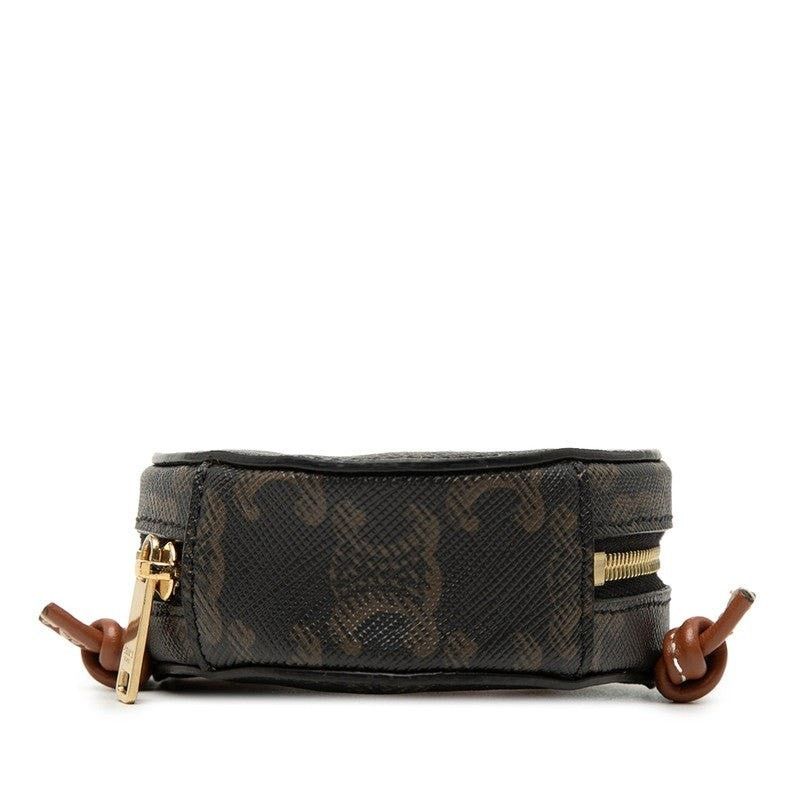Celine Celine Micro Heart Pochette Coated Canvas Shoulder Bag Brown Size ONE SIZE - 7 Thumbnail