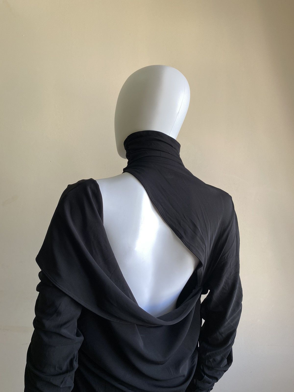 Mugler MUGLER X H&M Gathered One Shoulder Mini Dress Size XL Size XL / US 12-14 / IT 48-50 - 14 Thumbnail