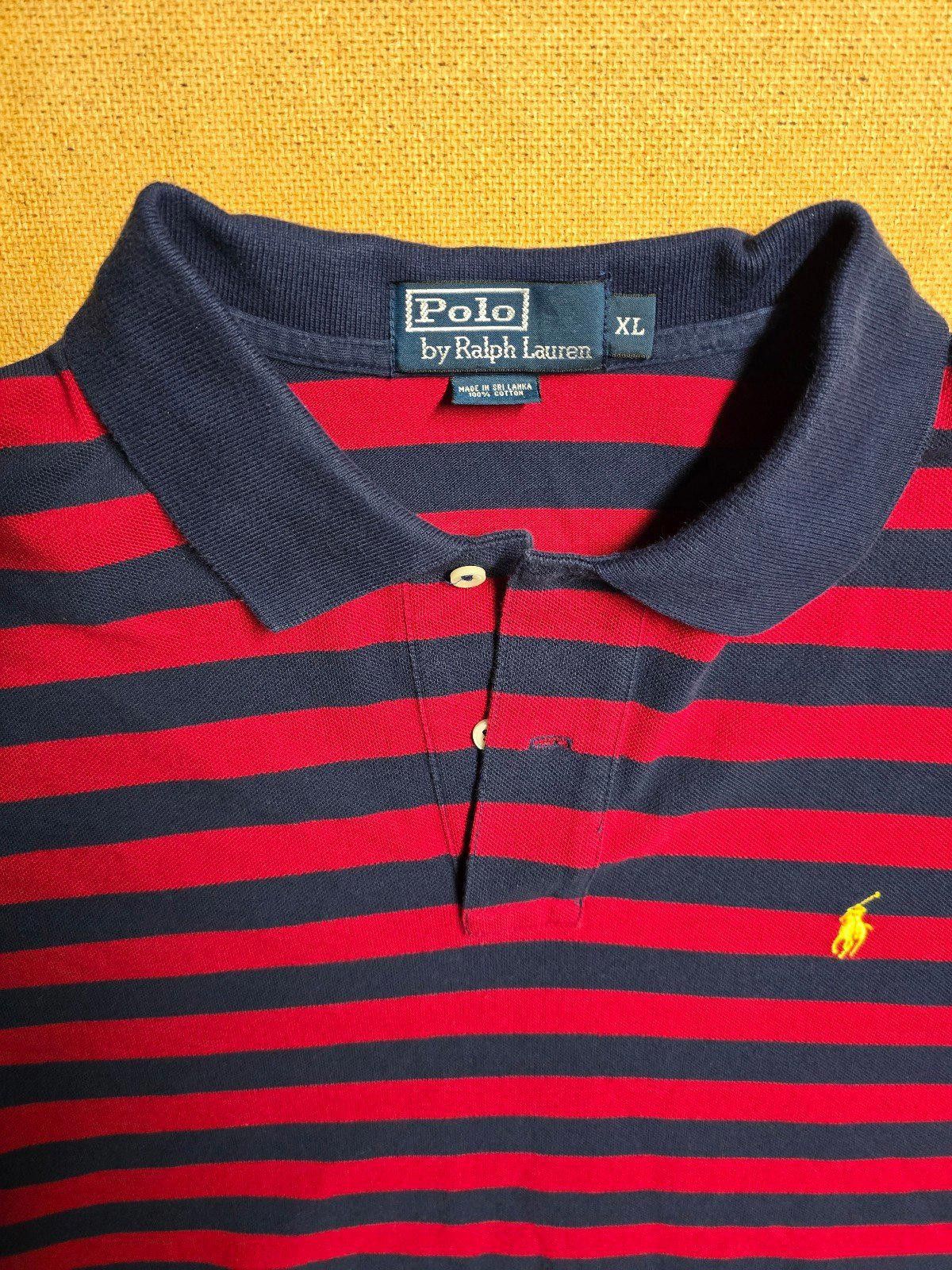 Polo Ralph Lauren Vintage Ralph Lauren Polo Shirt Mens XL Red Stripes Rugby Size US XL / EU 56 / 4 - 3 Thumbnail