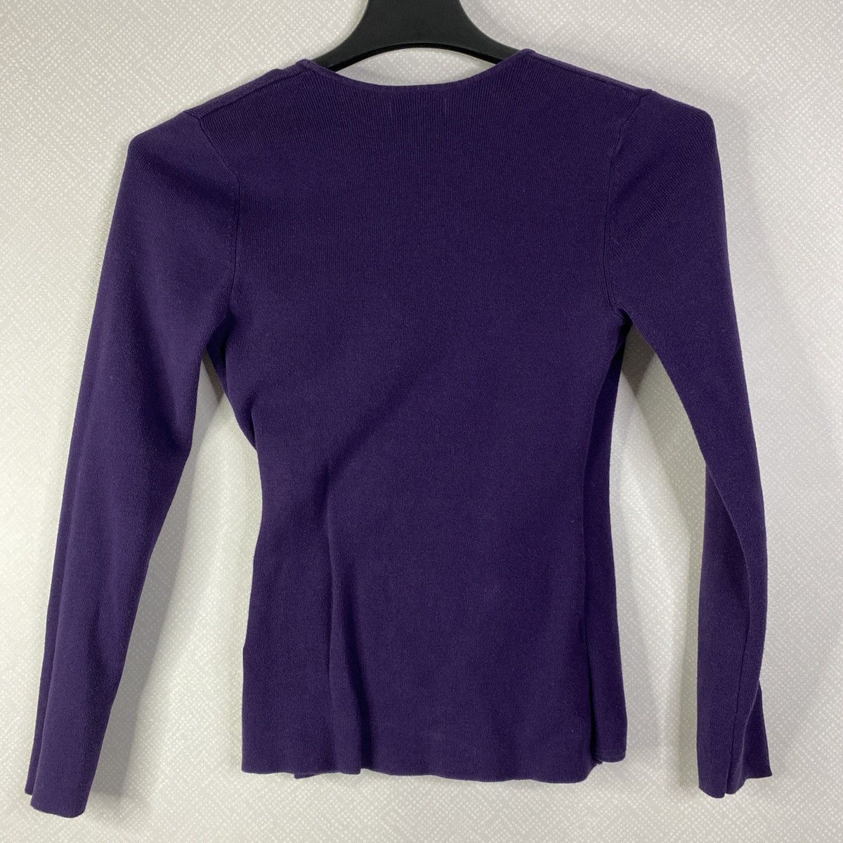 Apt. 9 Apt. 9 Sweater Shirt Womens Small Purple Long Sleeve Knit Size S / US 4 / IT 40 - 2 Thumbnail