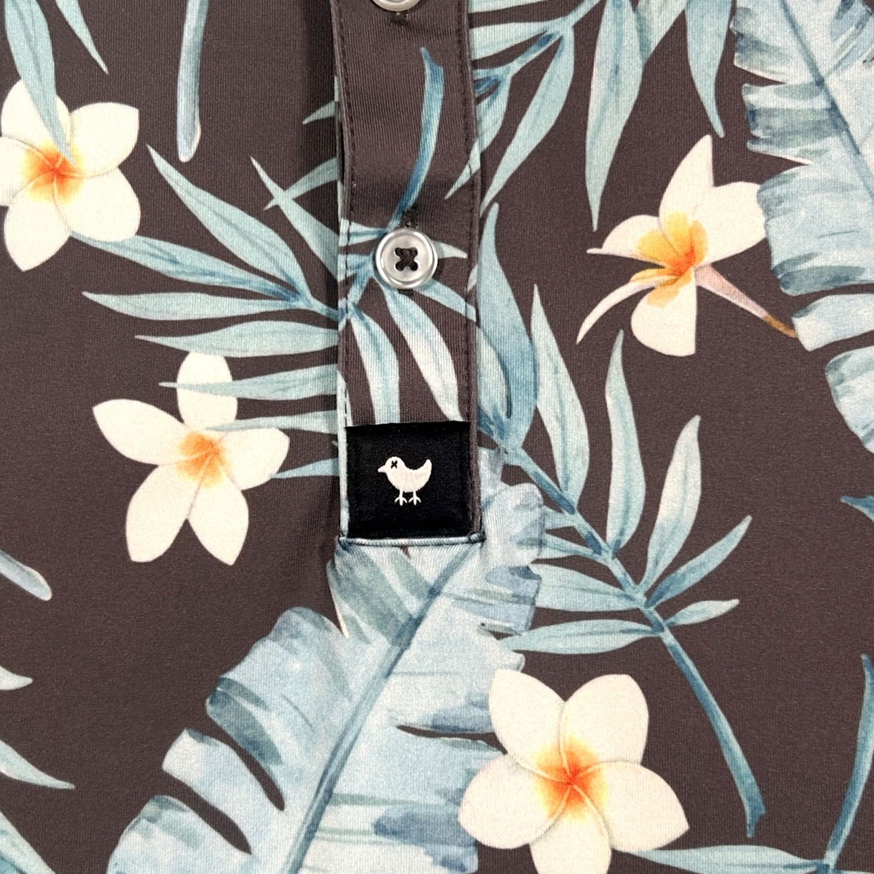 Vintage Bad Birdie Polo Golf Shirt Mens Medium Floral Performance Stretch Size US M / EU 48-50 / 2 - 3 Thumbnail